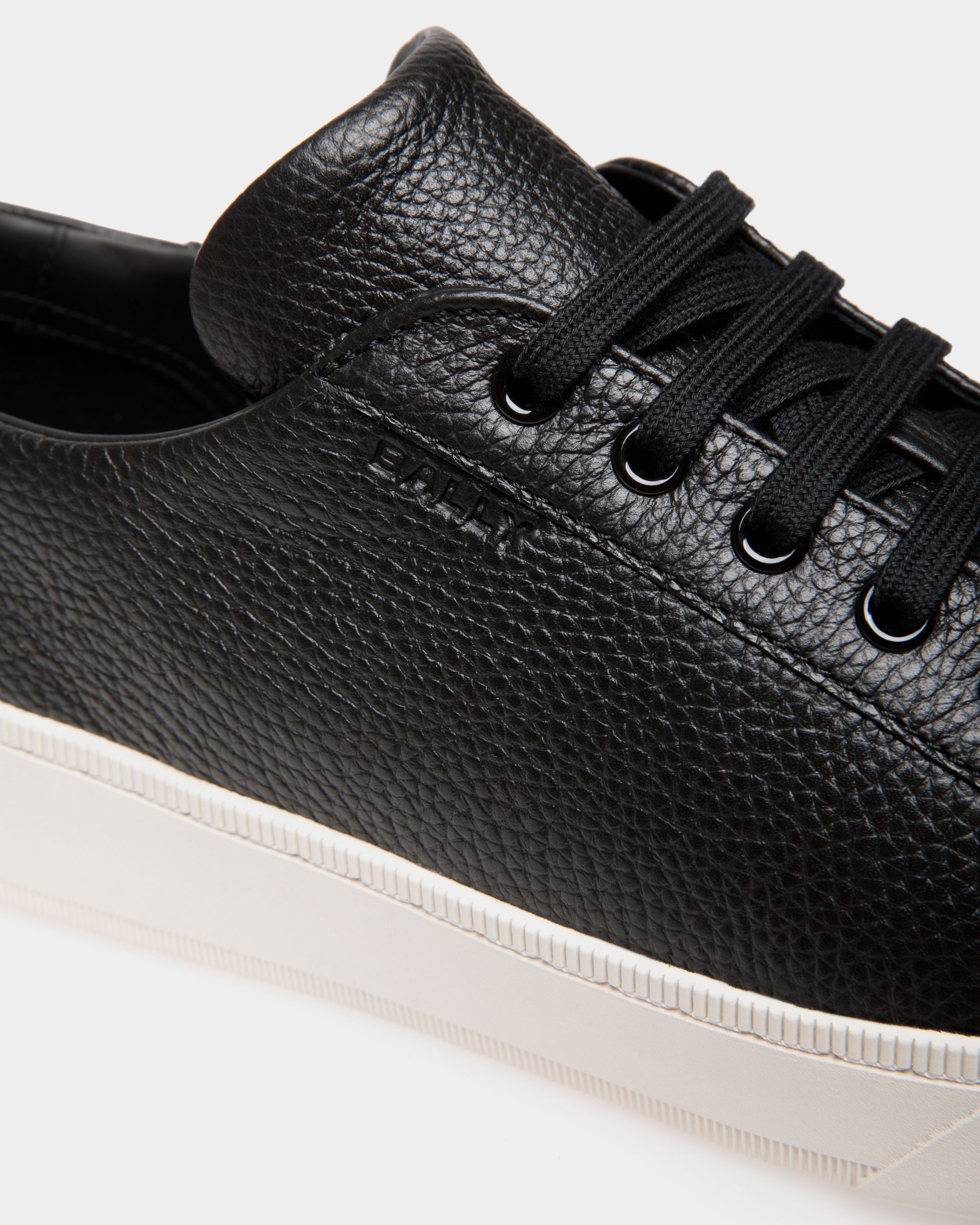 Sneaker Raise En Cuir Grainé Noir - Homme - Bally - 05