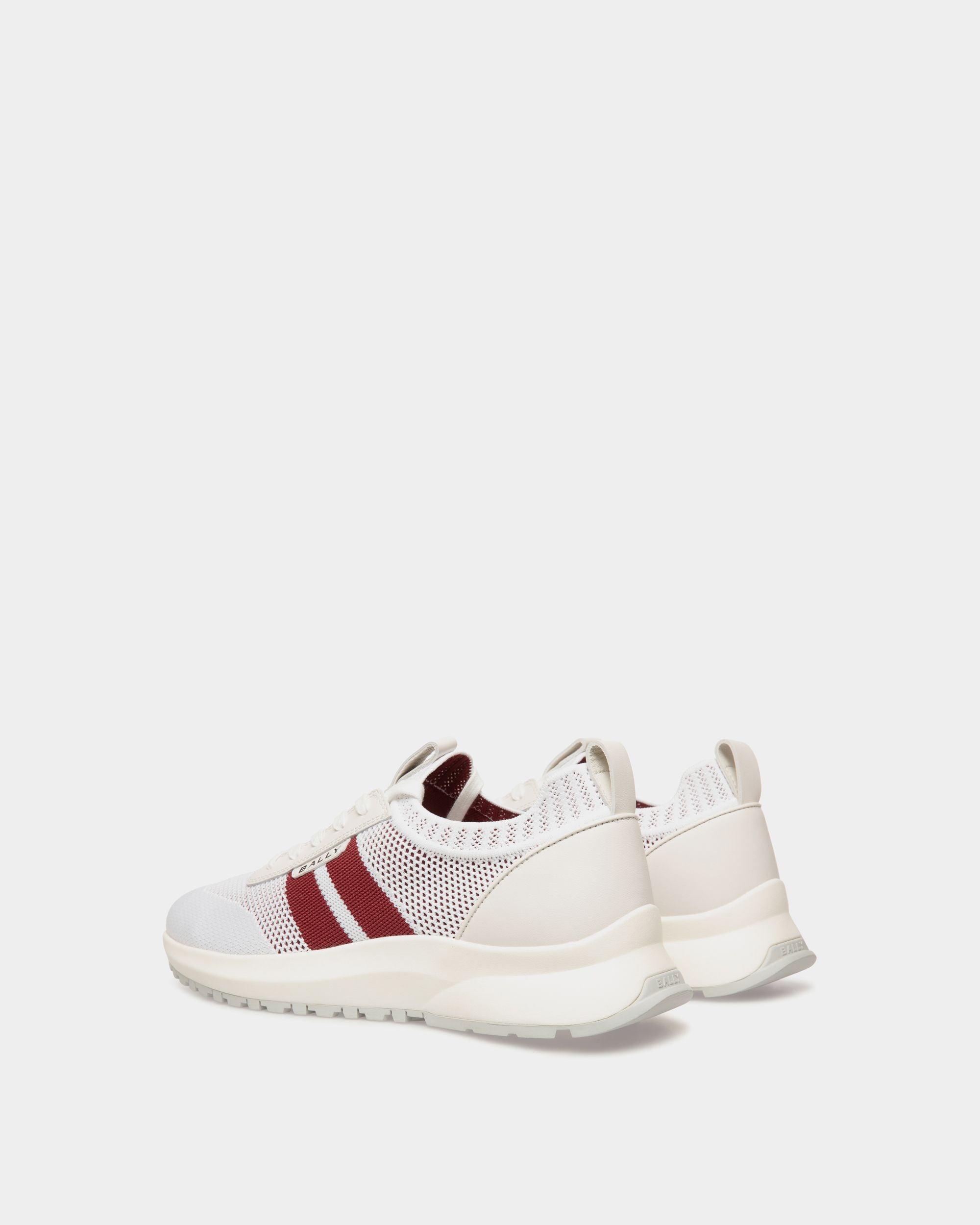 Sneaker Outline En Maille Blanche - Homme - Bally - 04