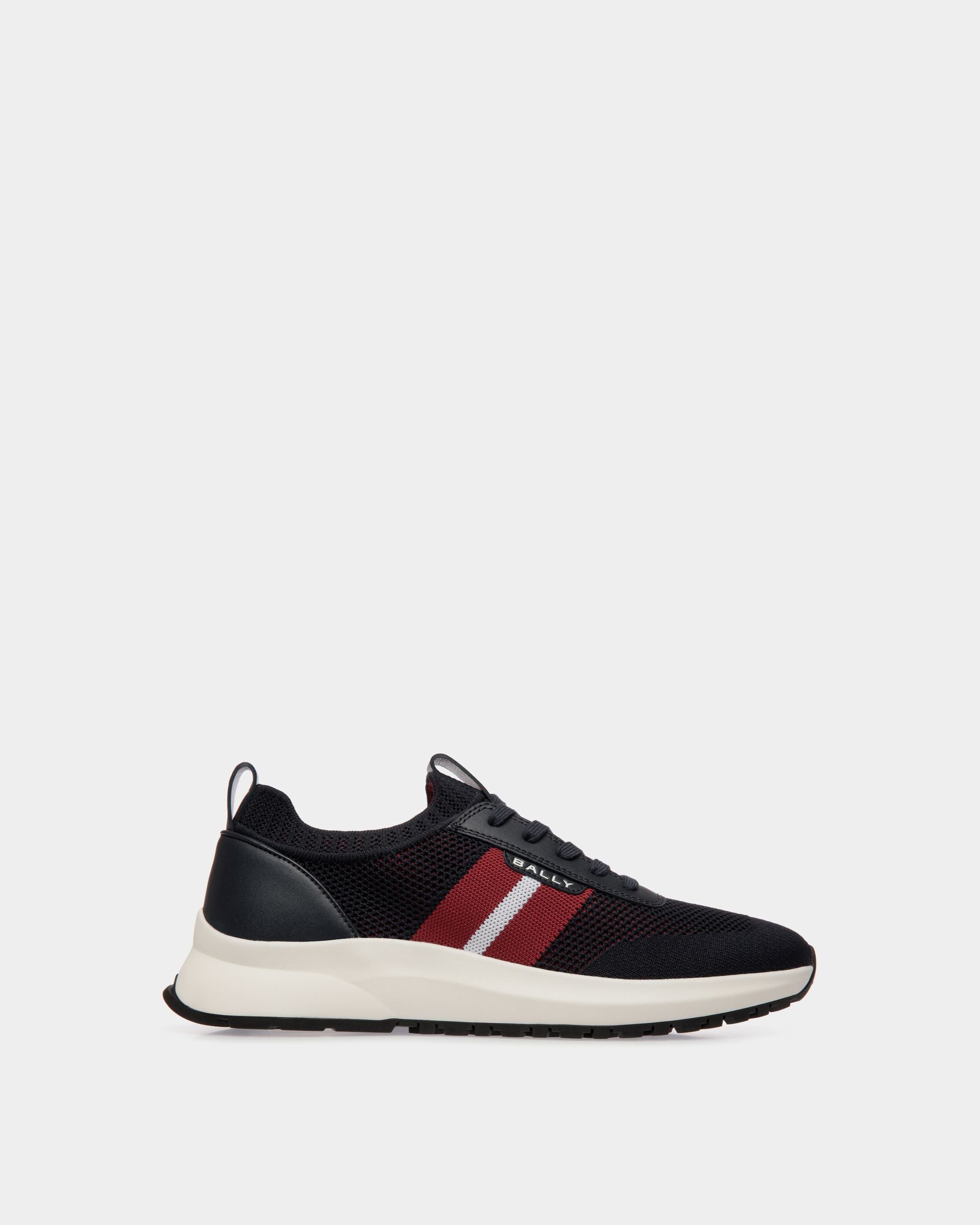 Sneaker Outline En Maille Navy Blue - Homme - Bally - 01