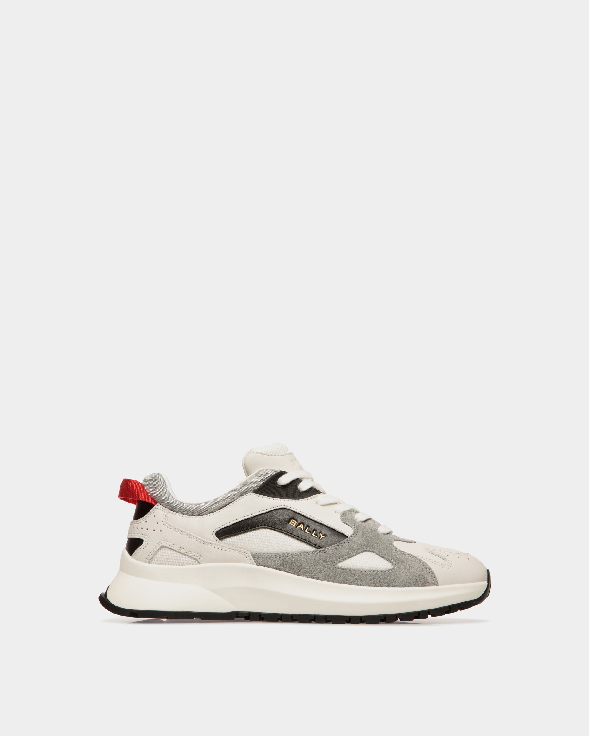 Sneaker Outline En Cuir Et Nylon Multicolores - Homme - Bally - 01