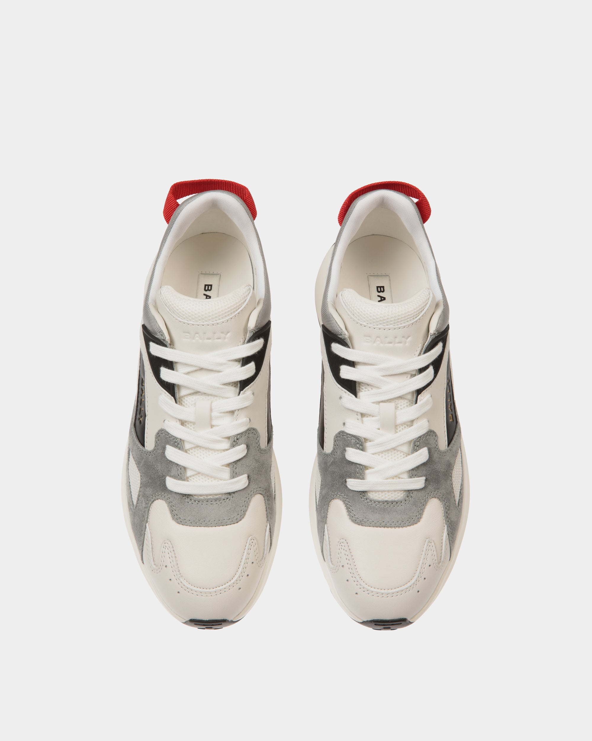 Sneaker Outline En Cuir Et Nylon Multicolores - Homme - Bally - 04