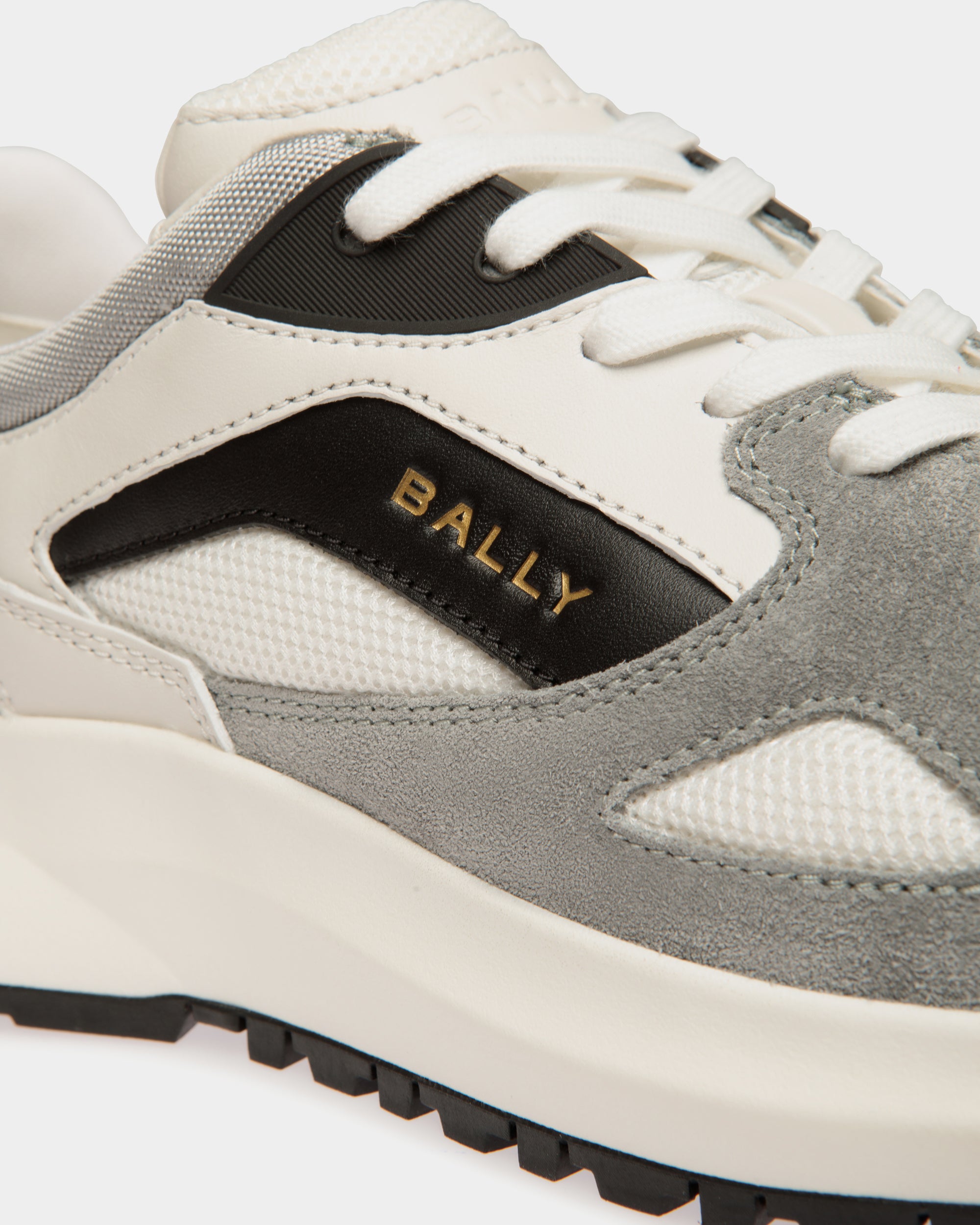 Sneaker Outline En Cuir Et Nylon Multicolores - Homme - Bally - 05
