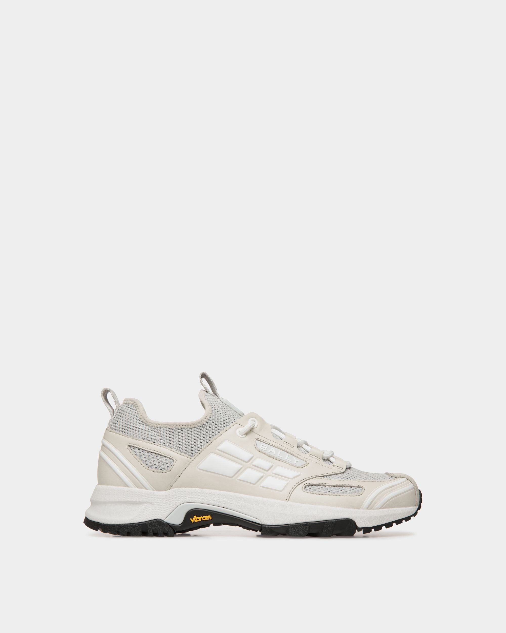 Sneaker Faster En Maille Dusty White - Homme - Bally - 01