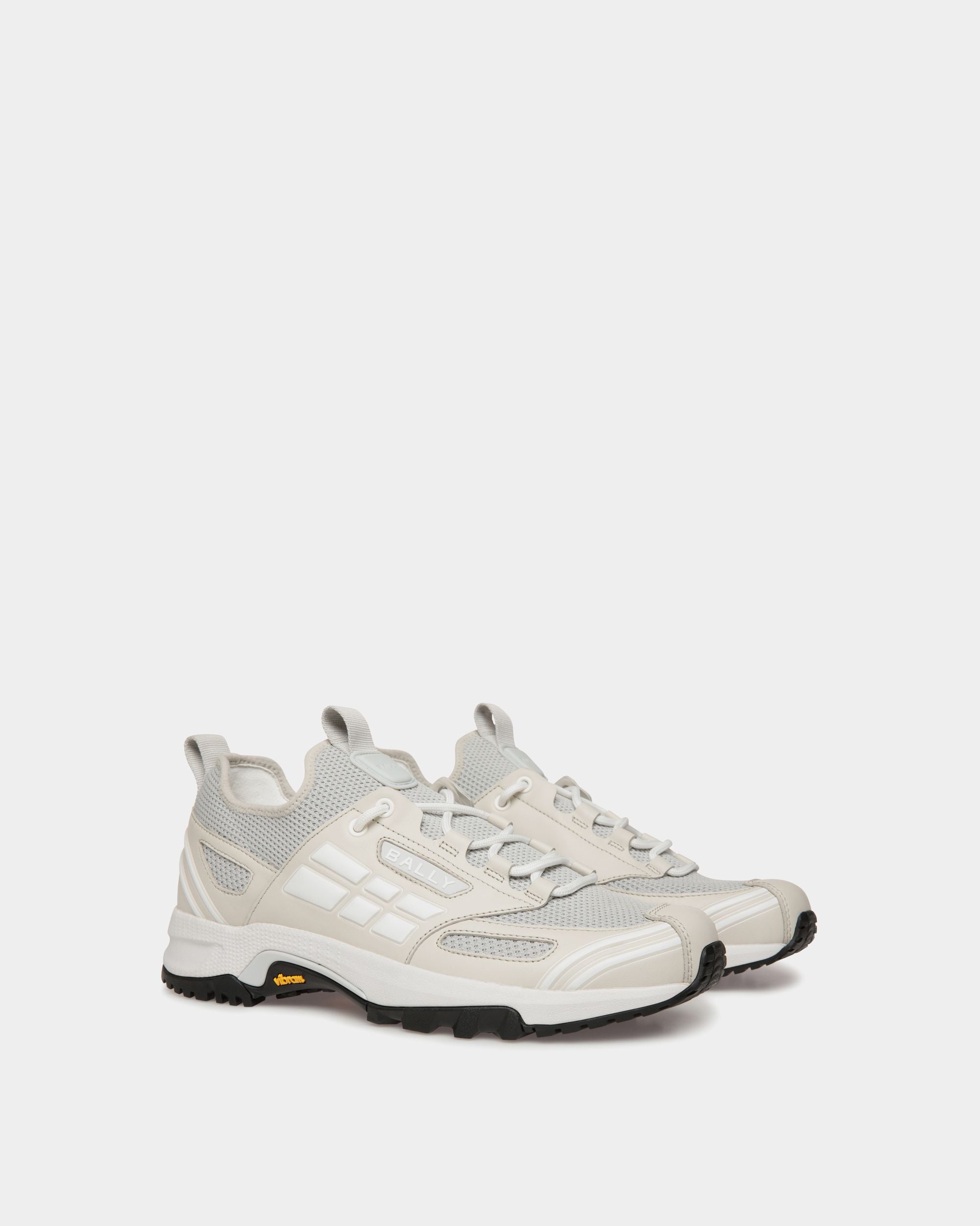 Sneaker Faster En Maille Dusty White - Homme - Bally - 03