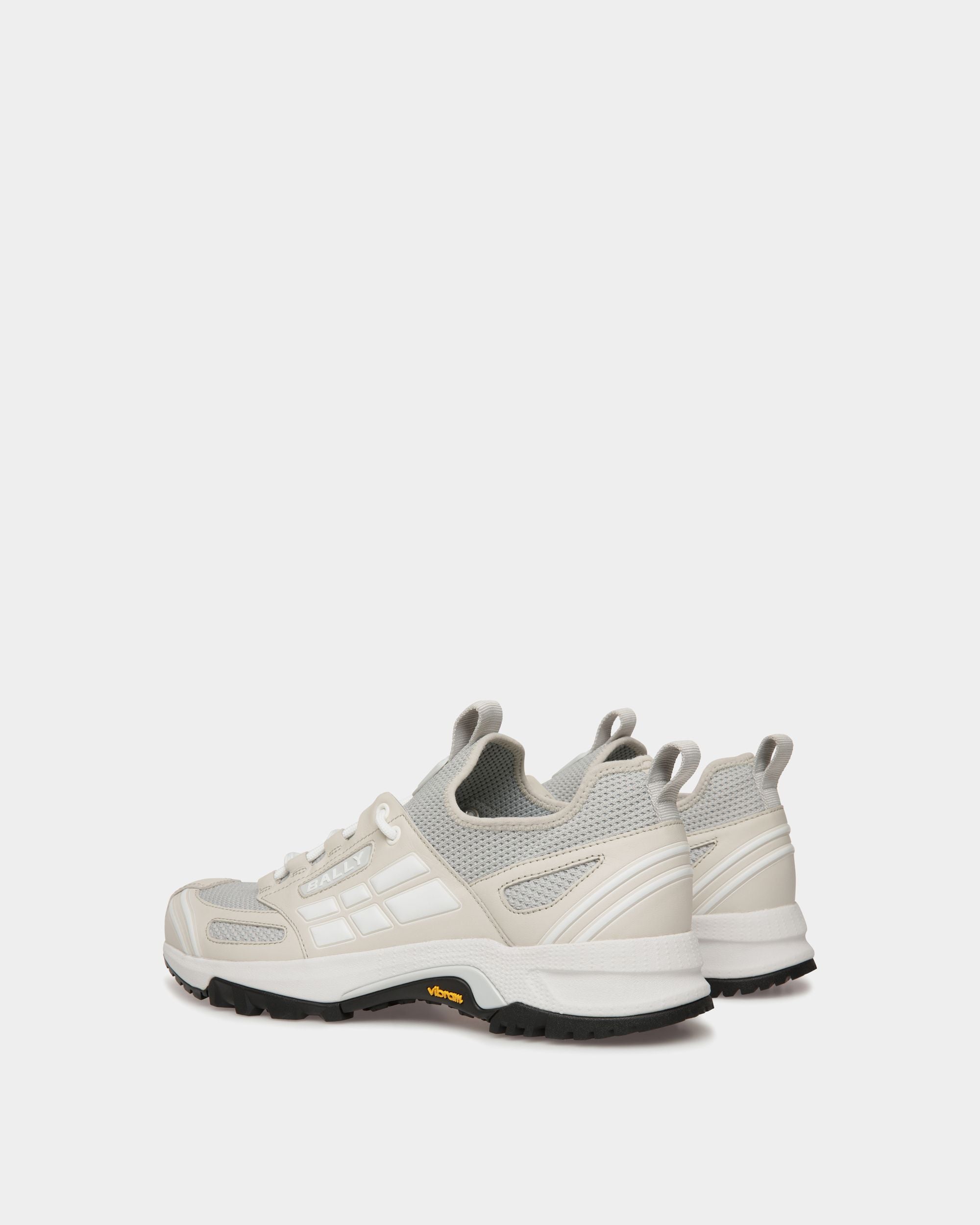 Sneaker Faster En Maille Dusty White - Homme - Bally - 04