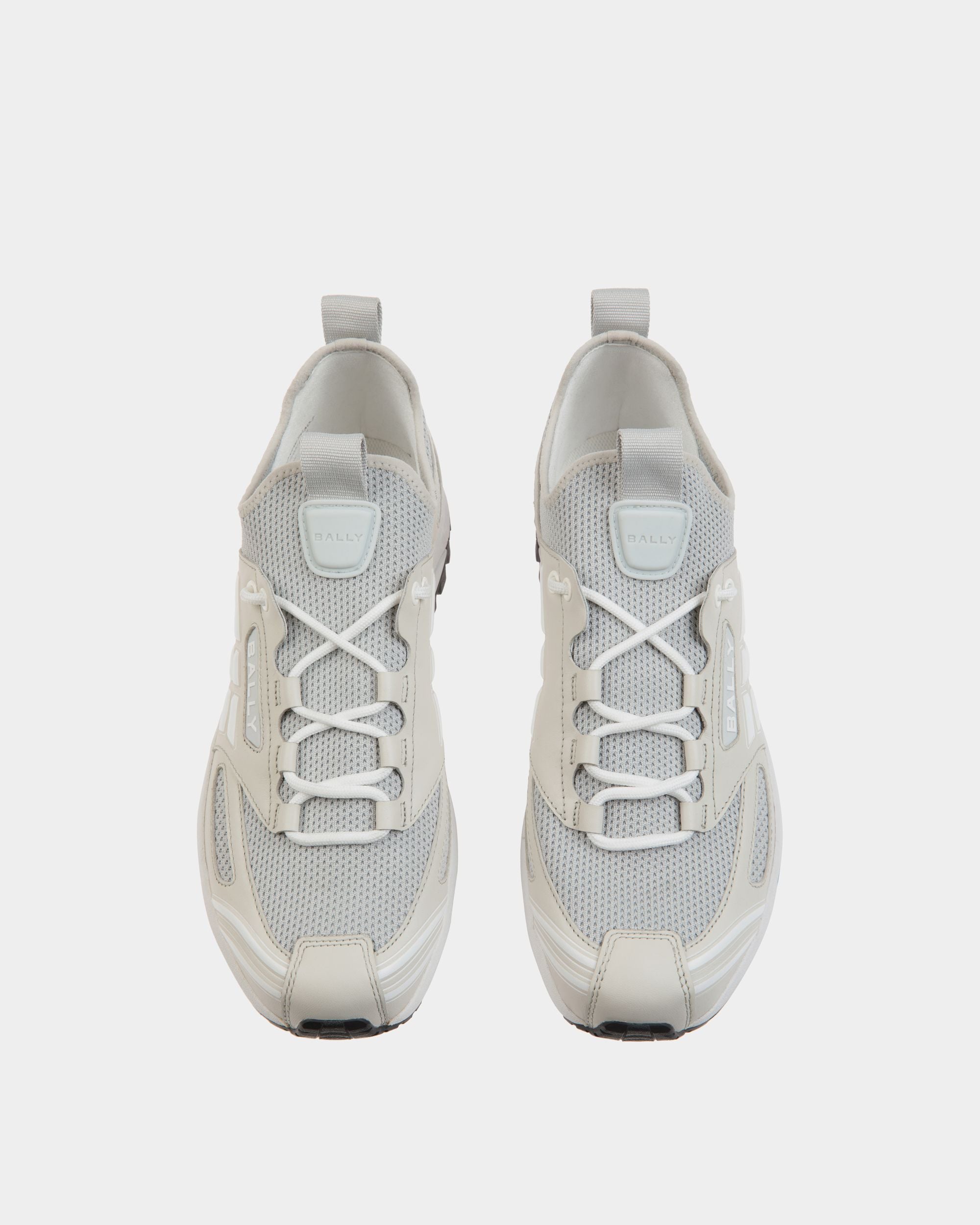 Sneaker Faster En Maille Dusty White - Homme - Bally - 05