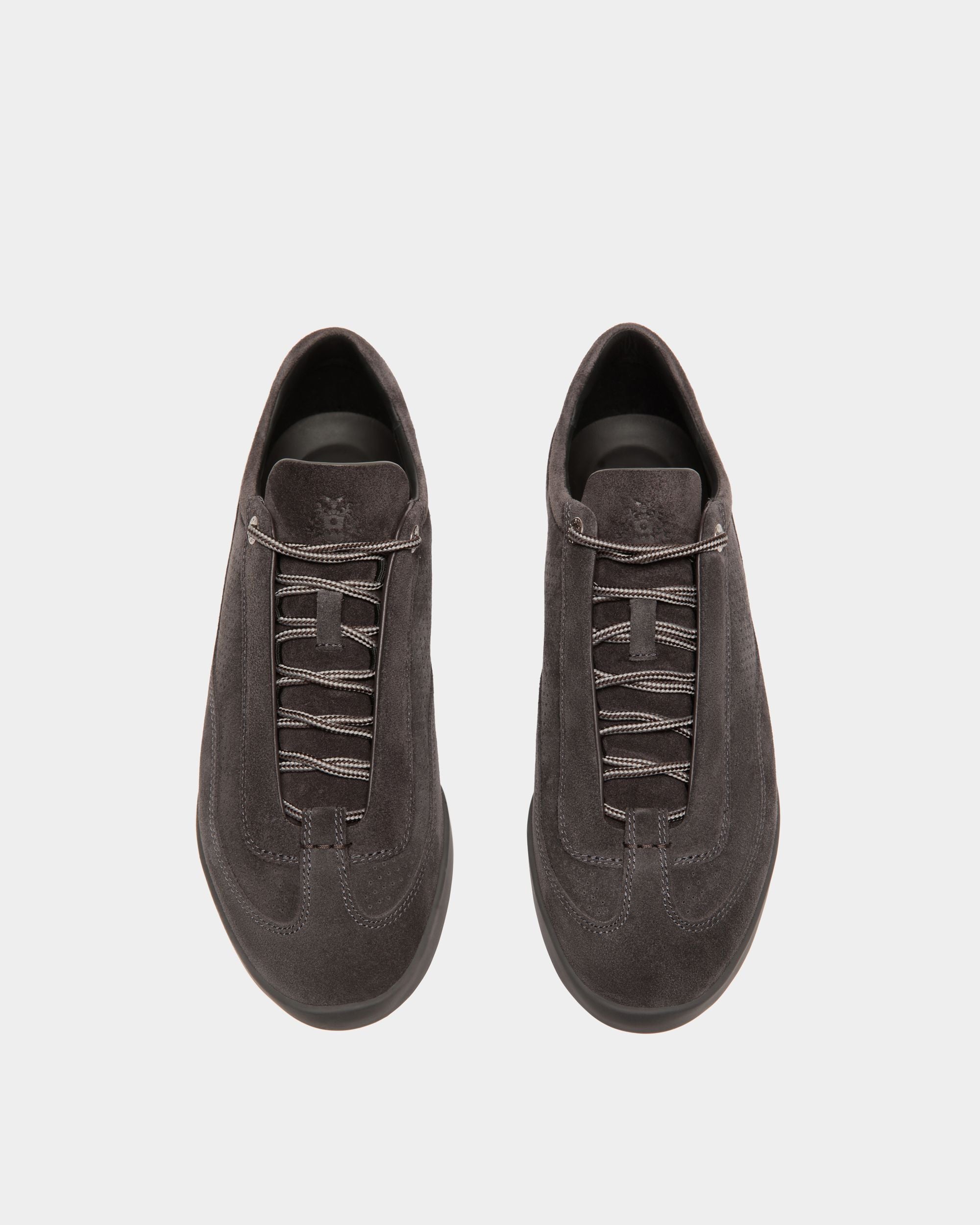 Sneaker Manto Runner En Daim Dark Grey - Homme - Bally - 04