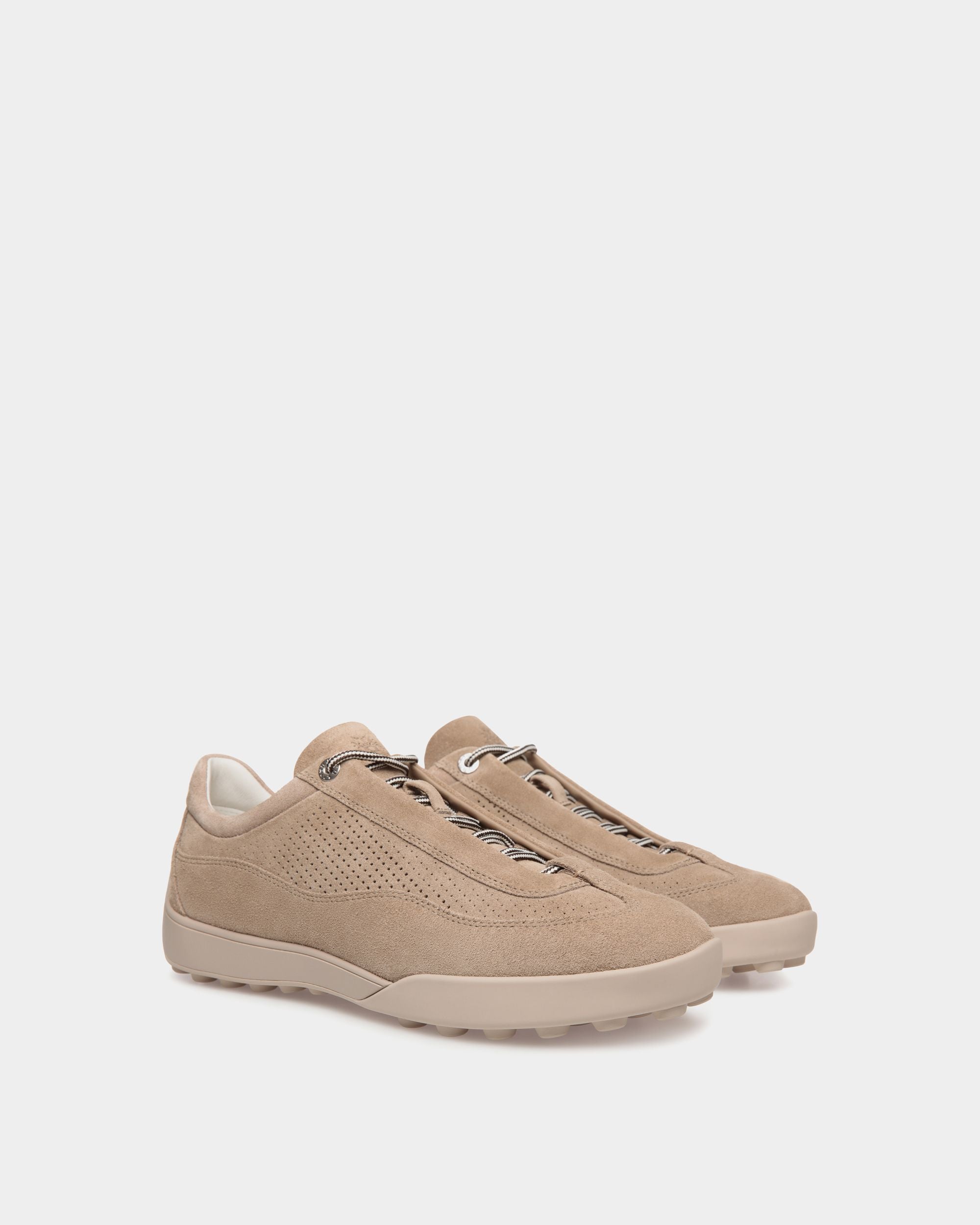 Sneaker Manto Runner En Daim Light Beige - Homme - Bally - 02