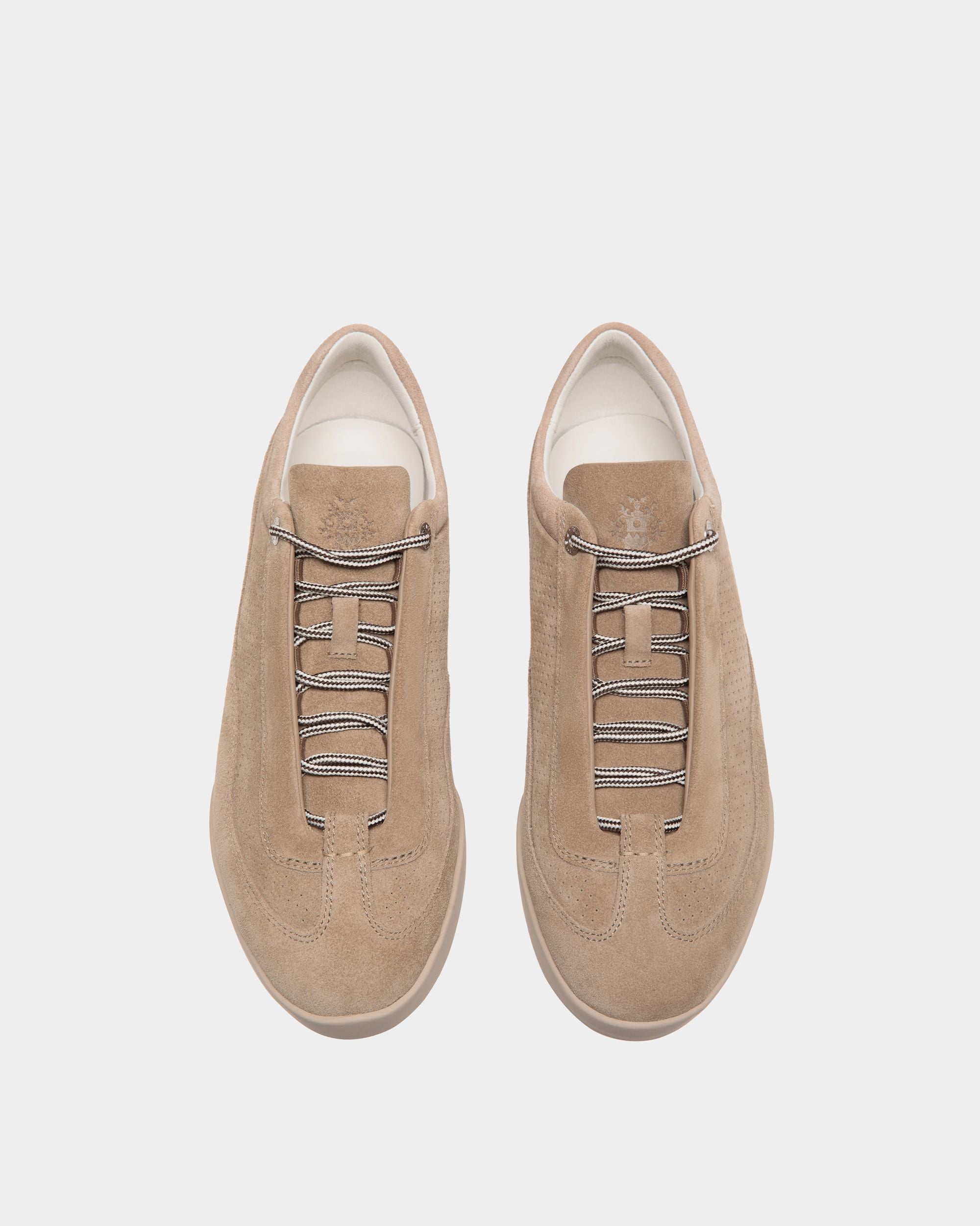 Sneaker Manto Runner En Daim Light Beige - Homme - Bally - 04