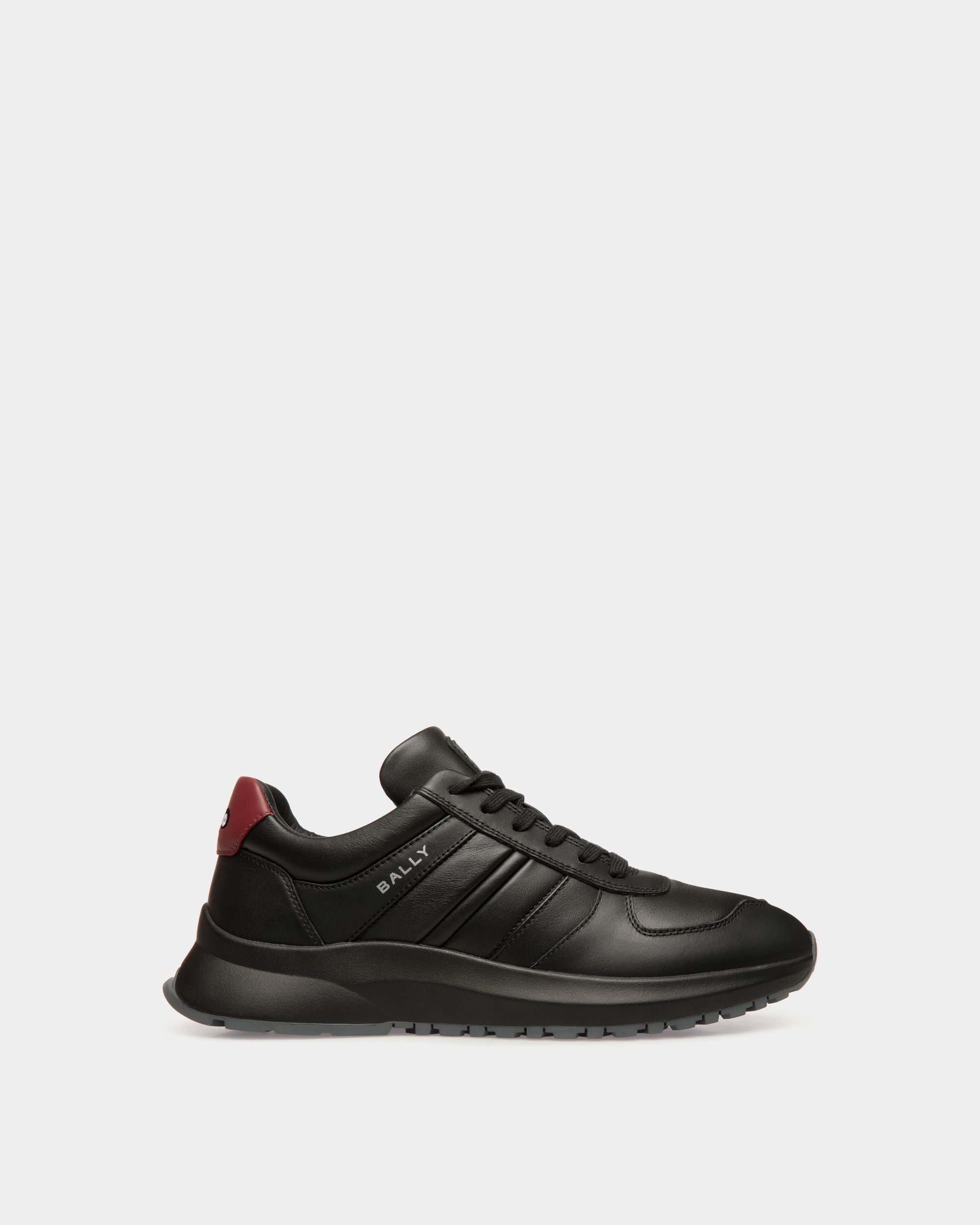 Sneaker Outline En Cuir Noir Et Sirah - Homme - Bally - 01
