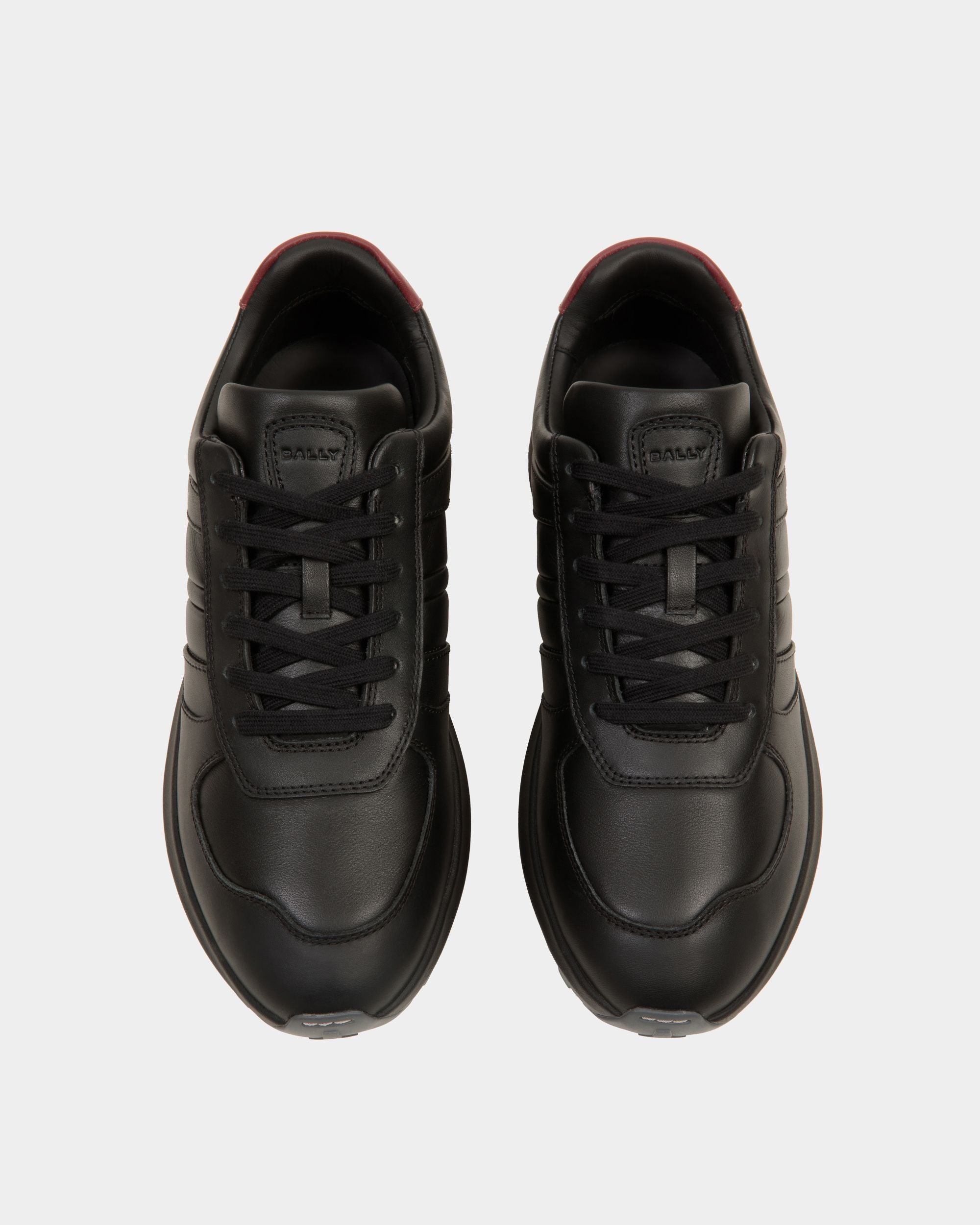 Sneaker Outline En Cuir Noir Et Sirah - Homme - Bally - 05