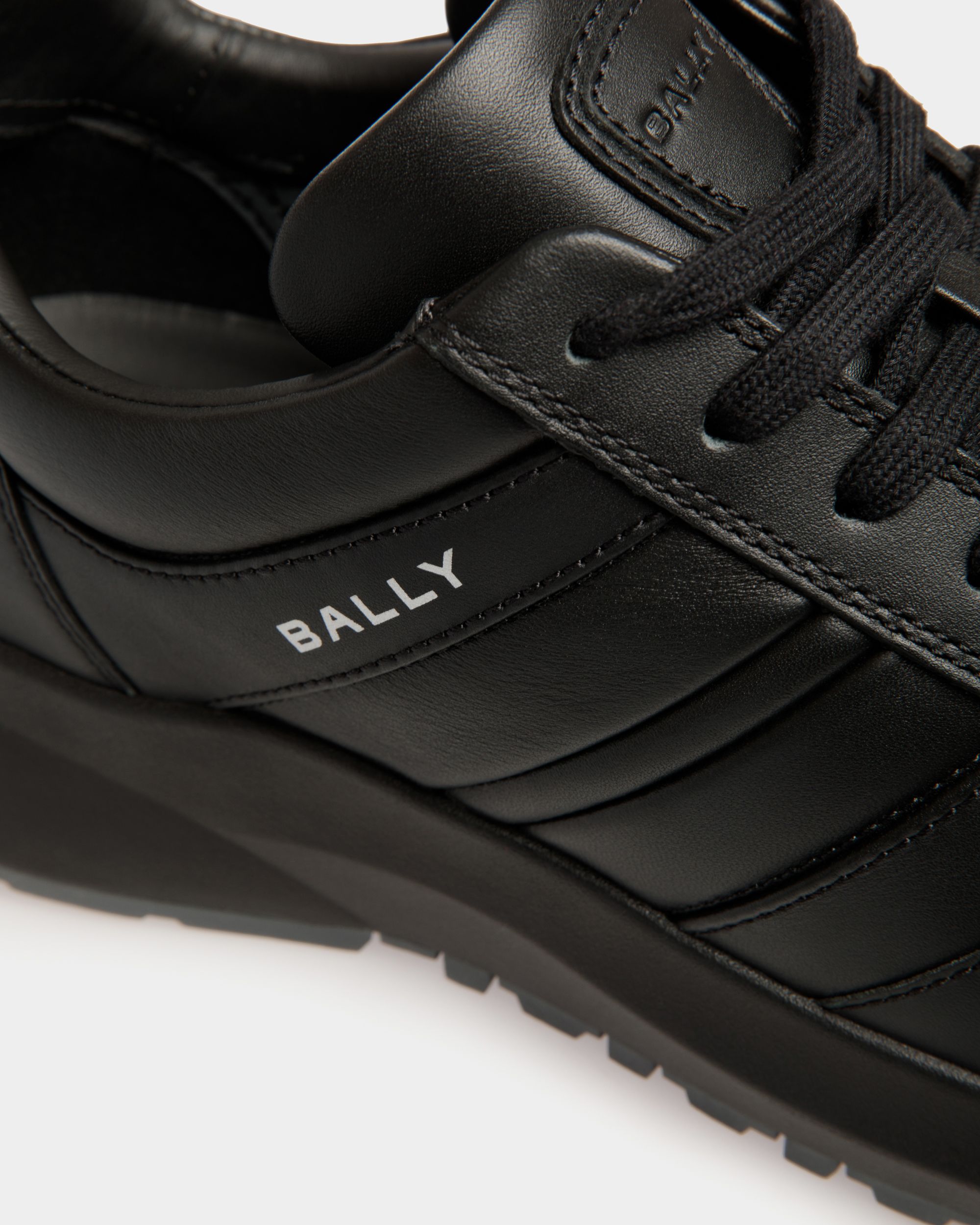 Sneaker Outline En Cuir Noir Et Sirah - Homme - Bally - 06