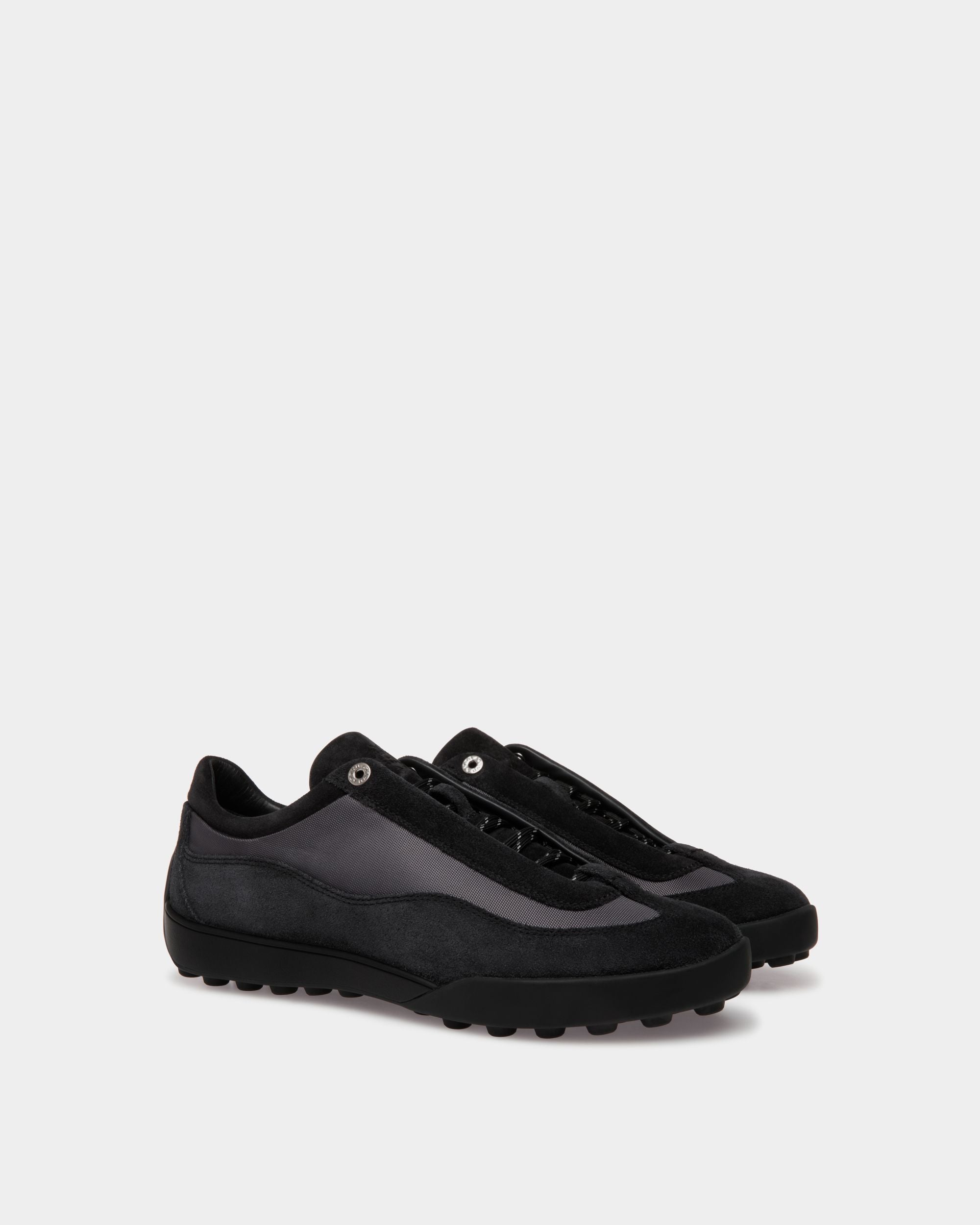 Sneaker Manto Runner En Daim Et Nylon Noirs - Homme - Bally - 02