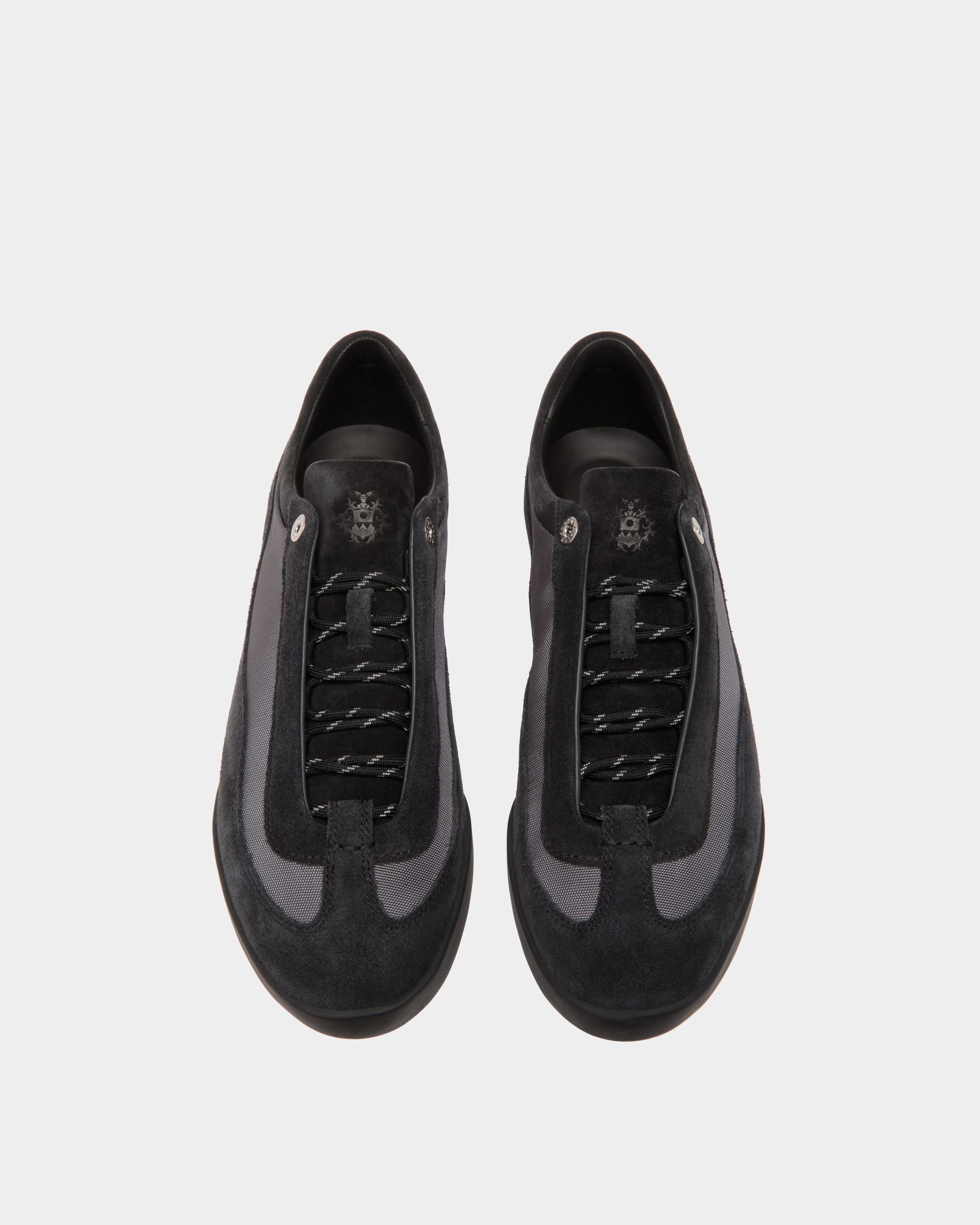 Sneaker Manto Runner En Daim Et Nylon Noirs - Homme - Bally - 04
