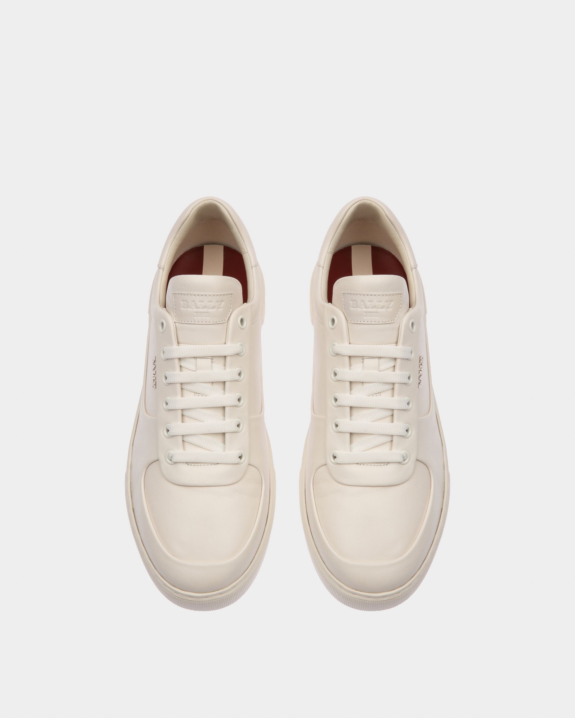 Manny Sneakers En Cuir Blanc - Homme - Bally - 02