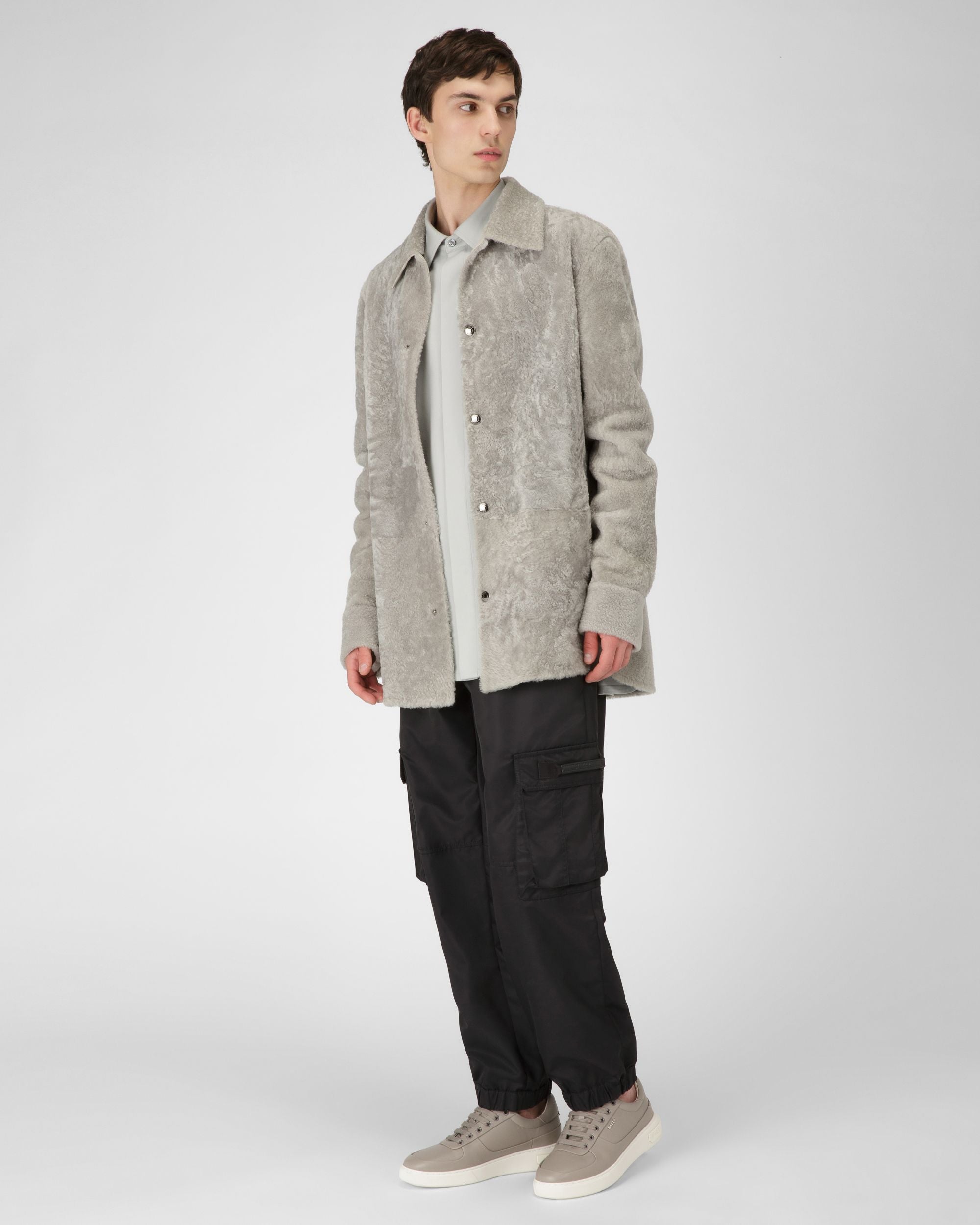 Manny Sneakers En Cuir Gris - Homme - Bally - 03