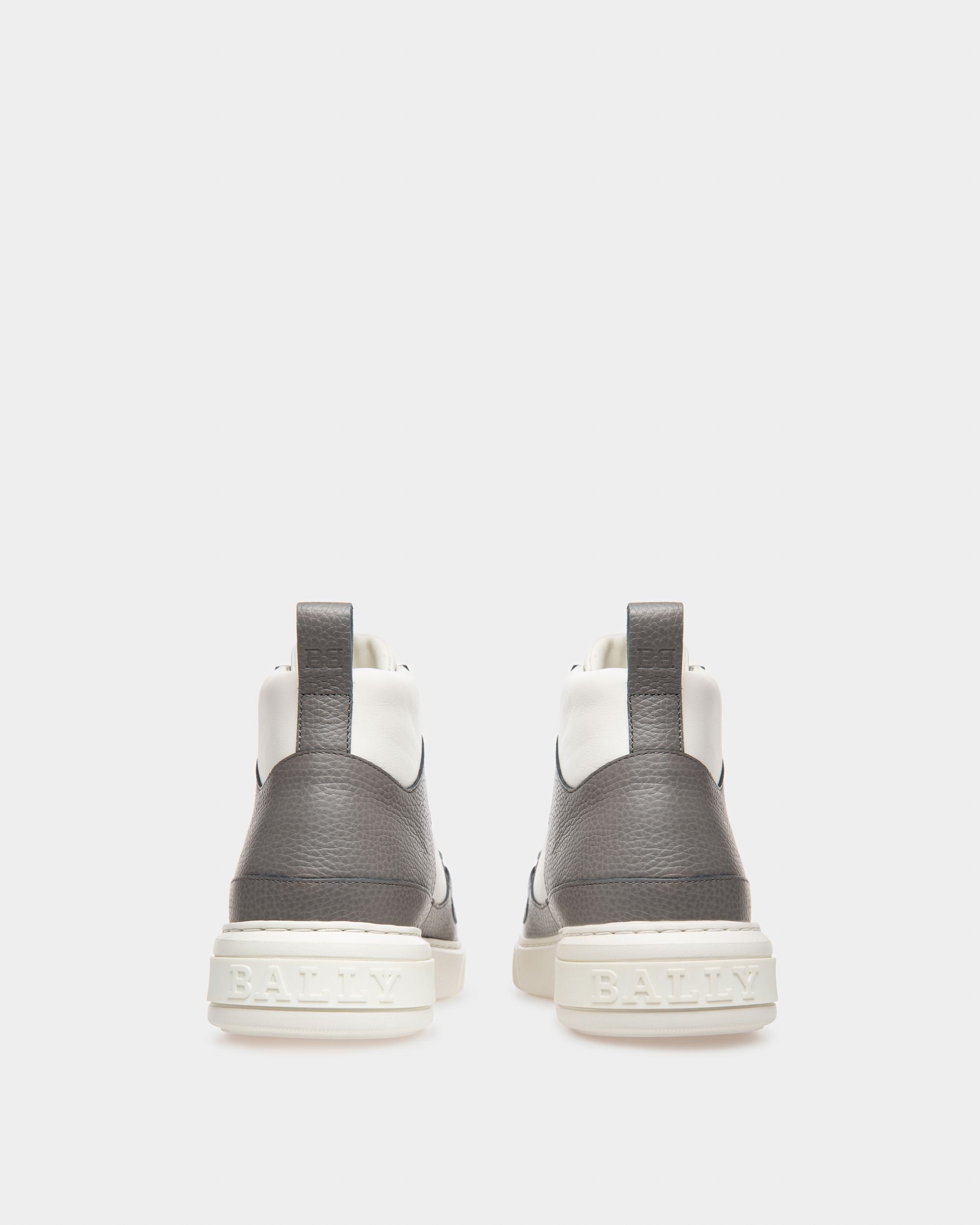Merryk Sneakers En Cuir Gris Et Blanc - Homme - Bally - 04