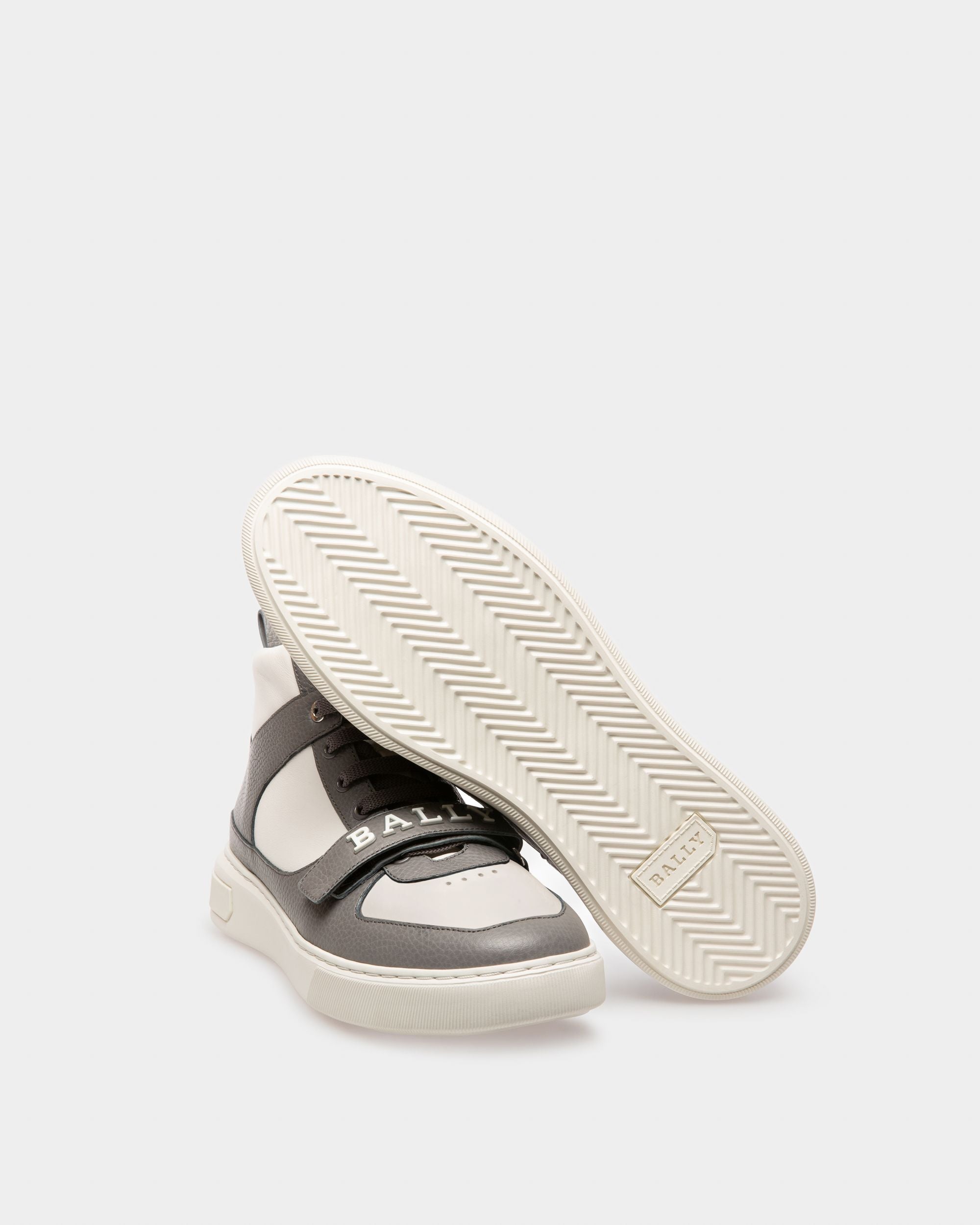 Merryk Sneakers En Cuir Gris Et Blanc - Homme - Bally - 05