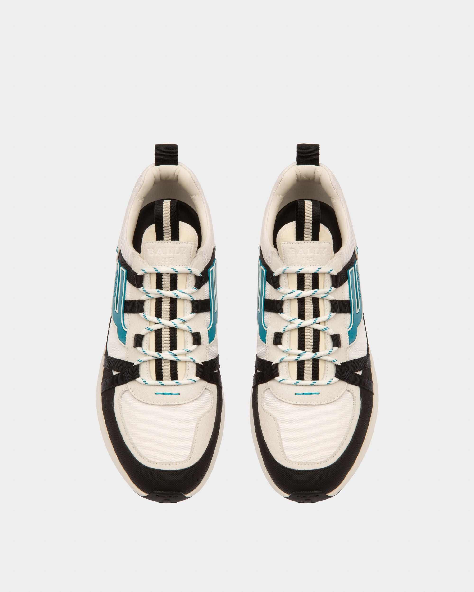 Damon Sneakers En Tissu Et Cuir En Noir Et Blanc - Homme - Bally - 02