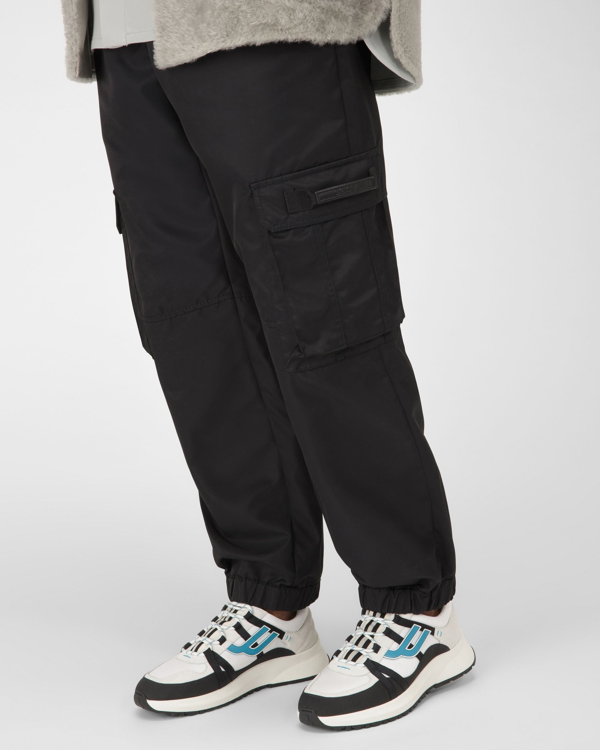 Damon Sneakers En Tissu Et Cuir En Noir Et Blanc - Homme - Bally - 03