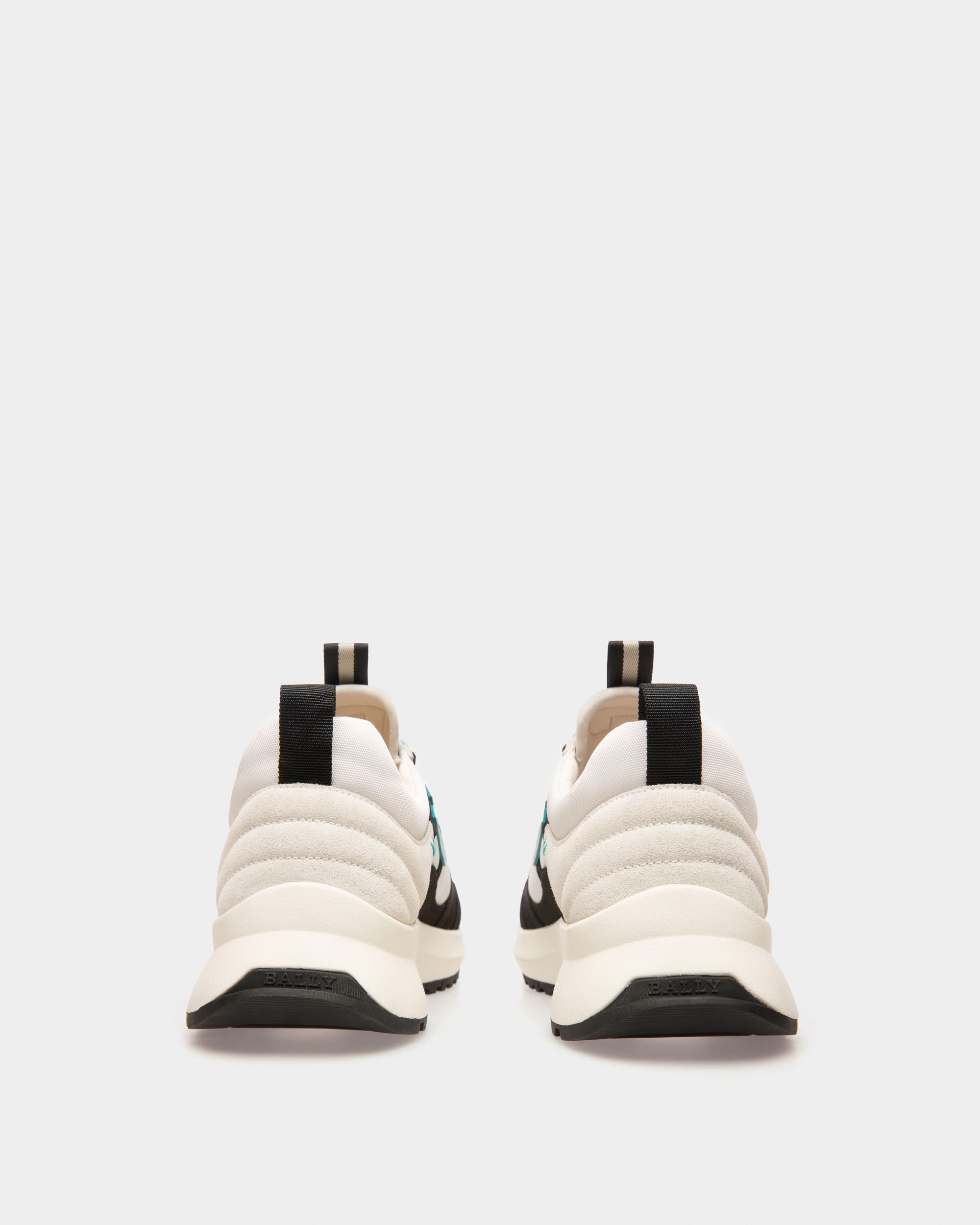 Damon Sneakers En Tissu Et Cuir En Noir Et Blanc - Homme - Bally - 04