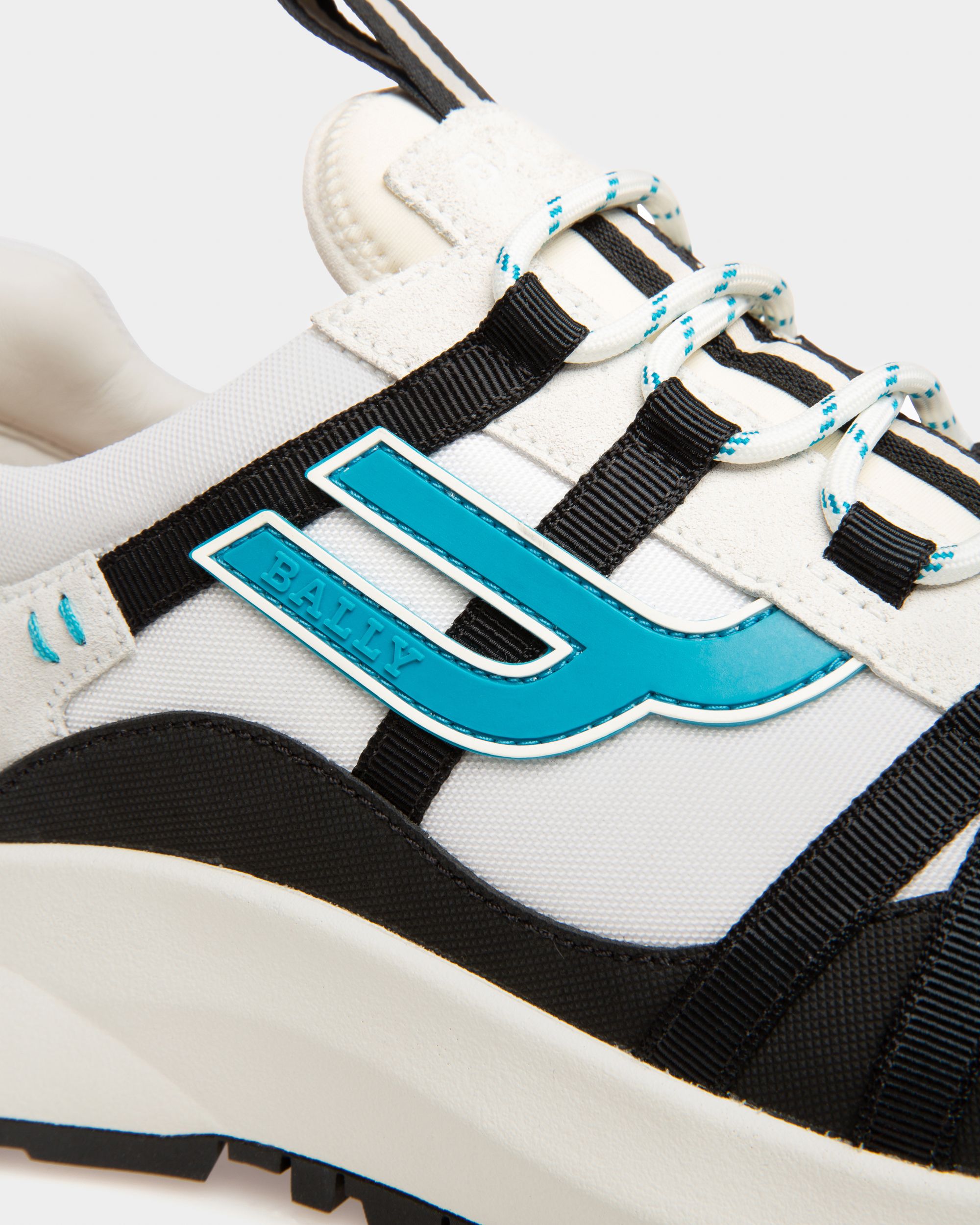 Damon Sneakers En Tissu Et Cuir En Noir Et Blanc - Homme - Bally - 06