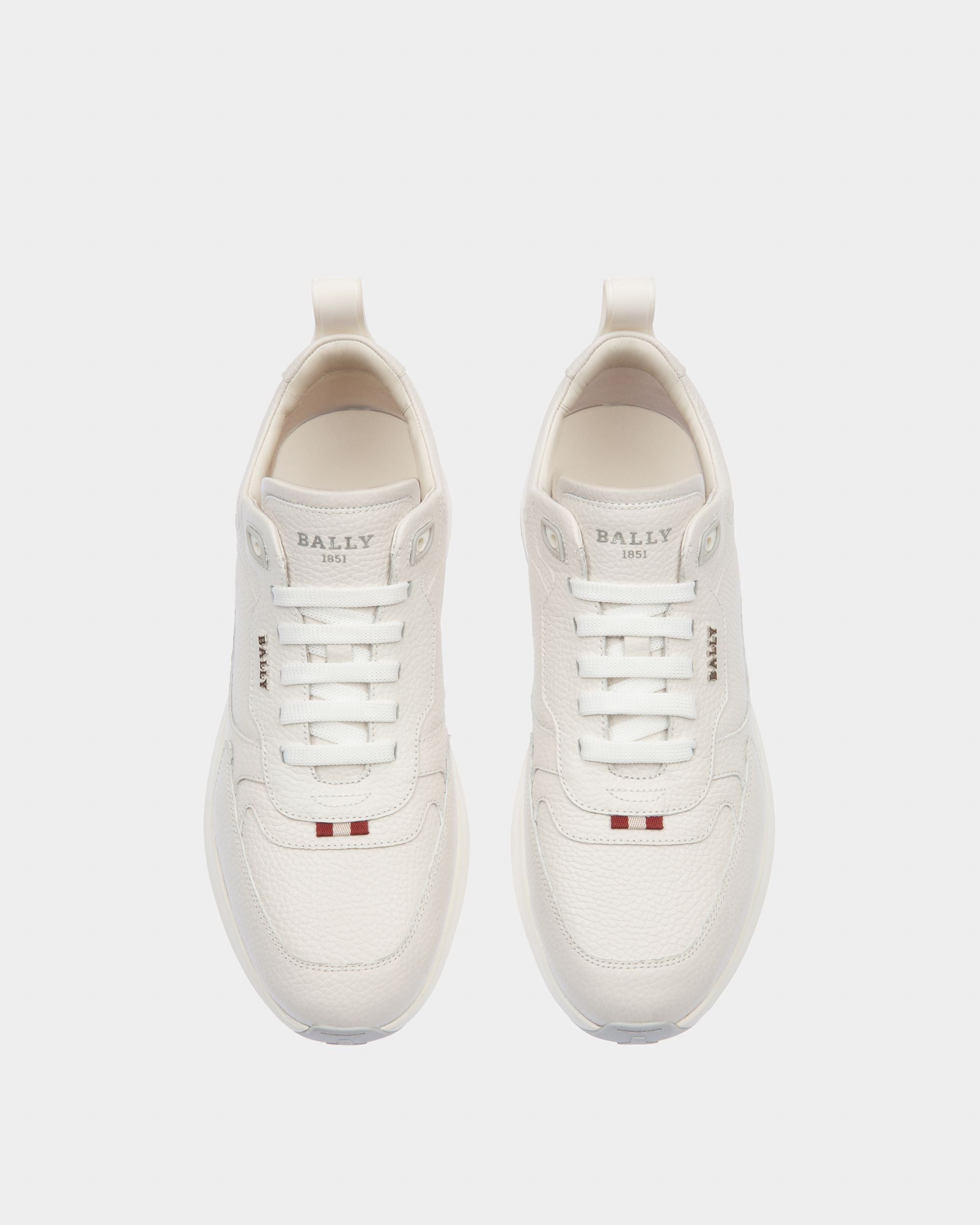 Dave Sneakers En Cuir Blanc - Homme - Bally - 03