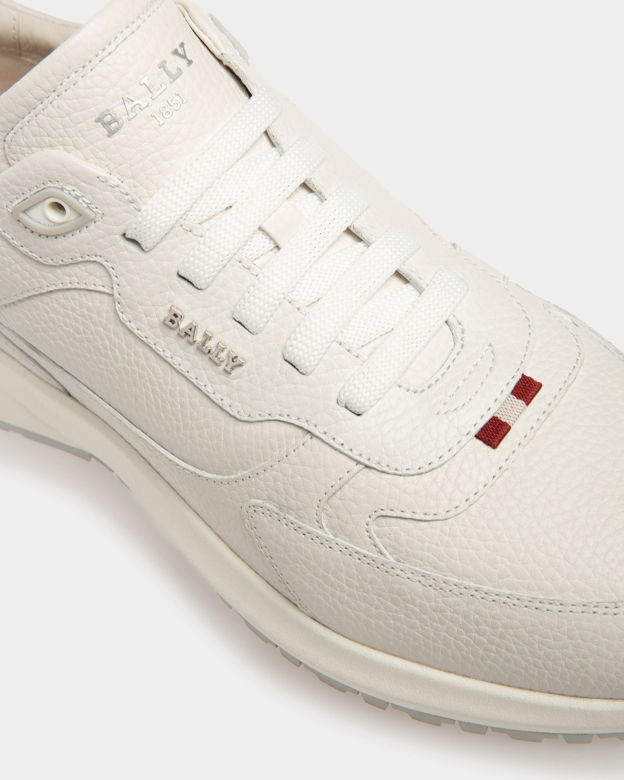 Dave Sneakers En Cuir Blanc - Homme - Bally - 06