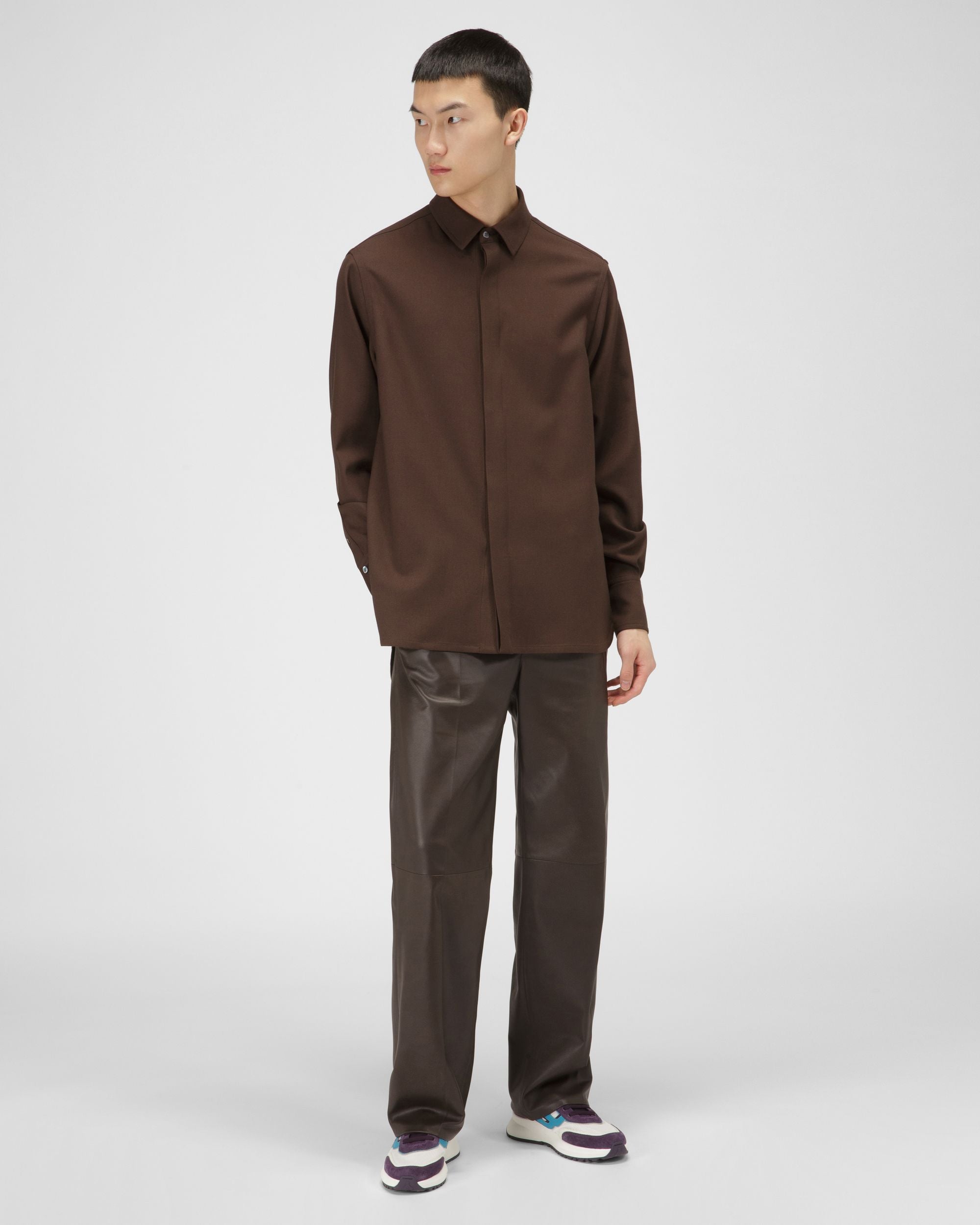 Demmy Sneakers En Mesh & Cuir Blanc & Violet - Homme - Bally - 03