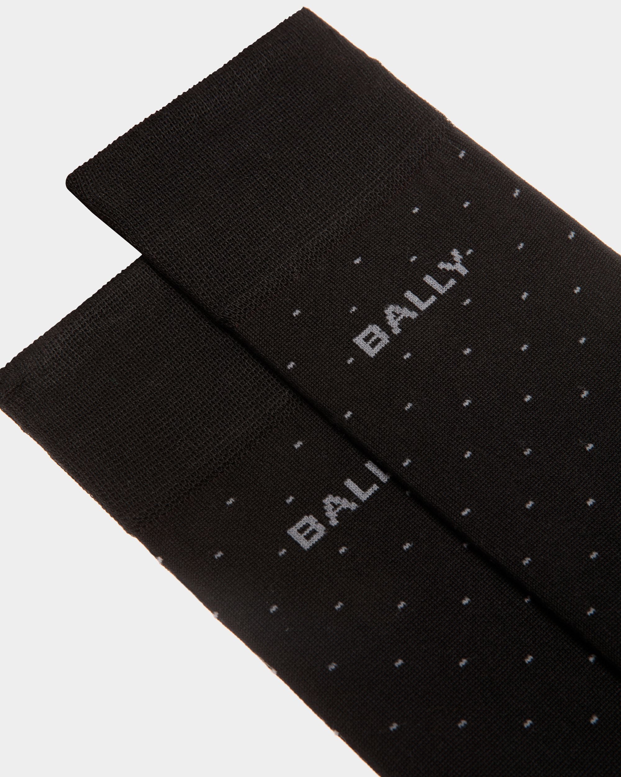 Chaussettes En Coton Noir - Homme - Bally - 02