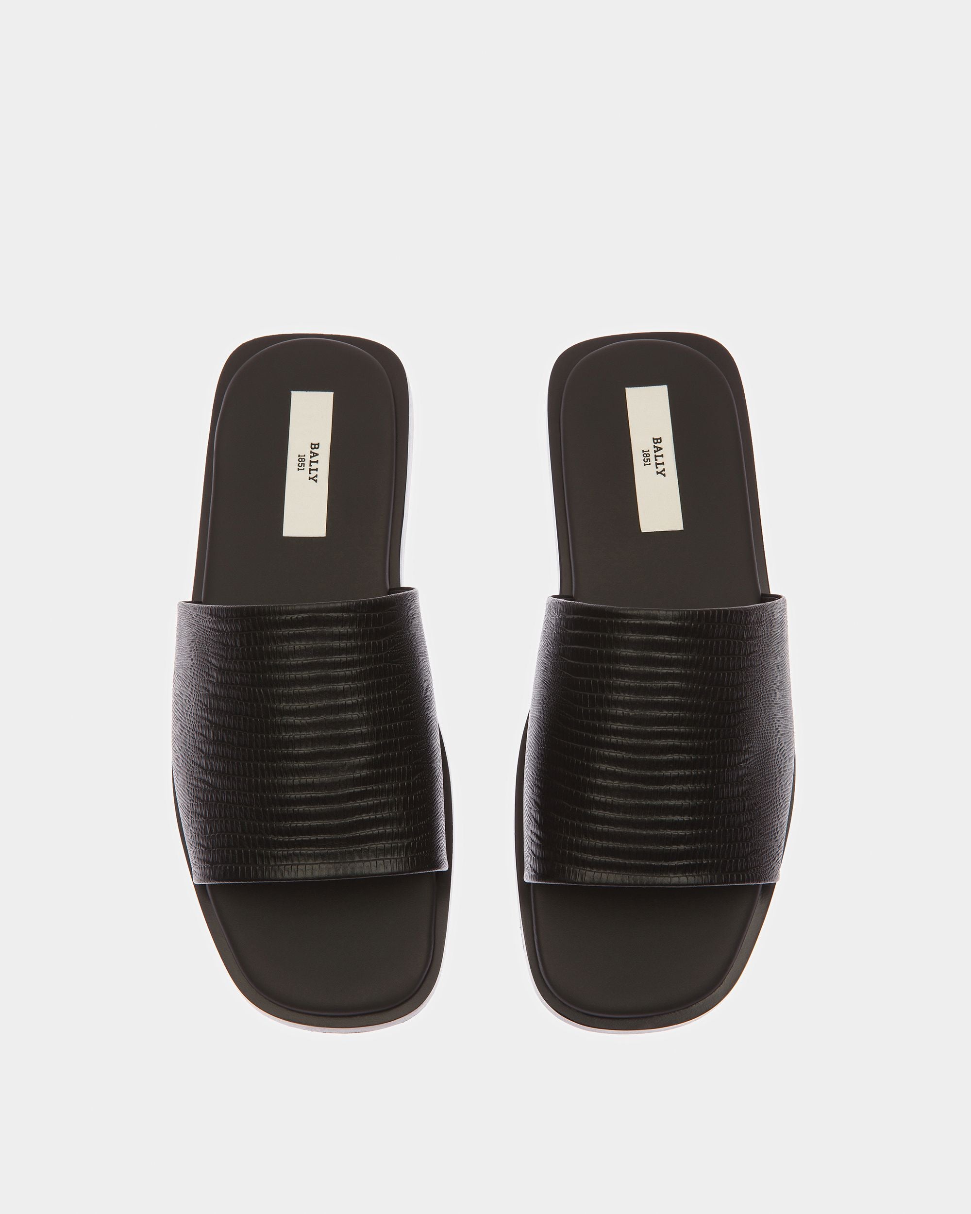 Sabian Sandales En Cuir Noir - Homme - Bally - 02