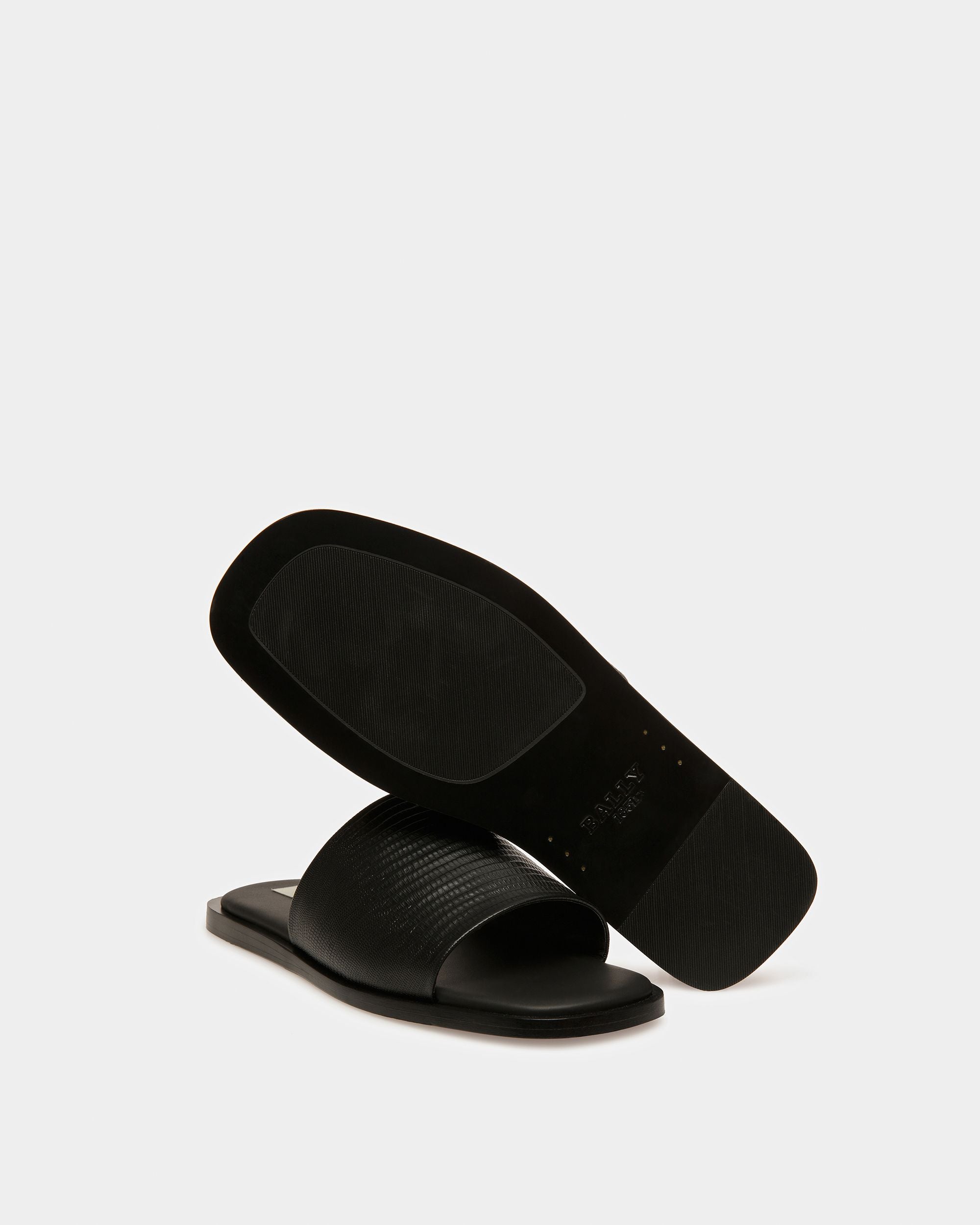 Sabian Sandales En Cuir Noir - Homme - Bally - 05