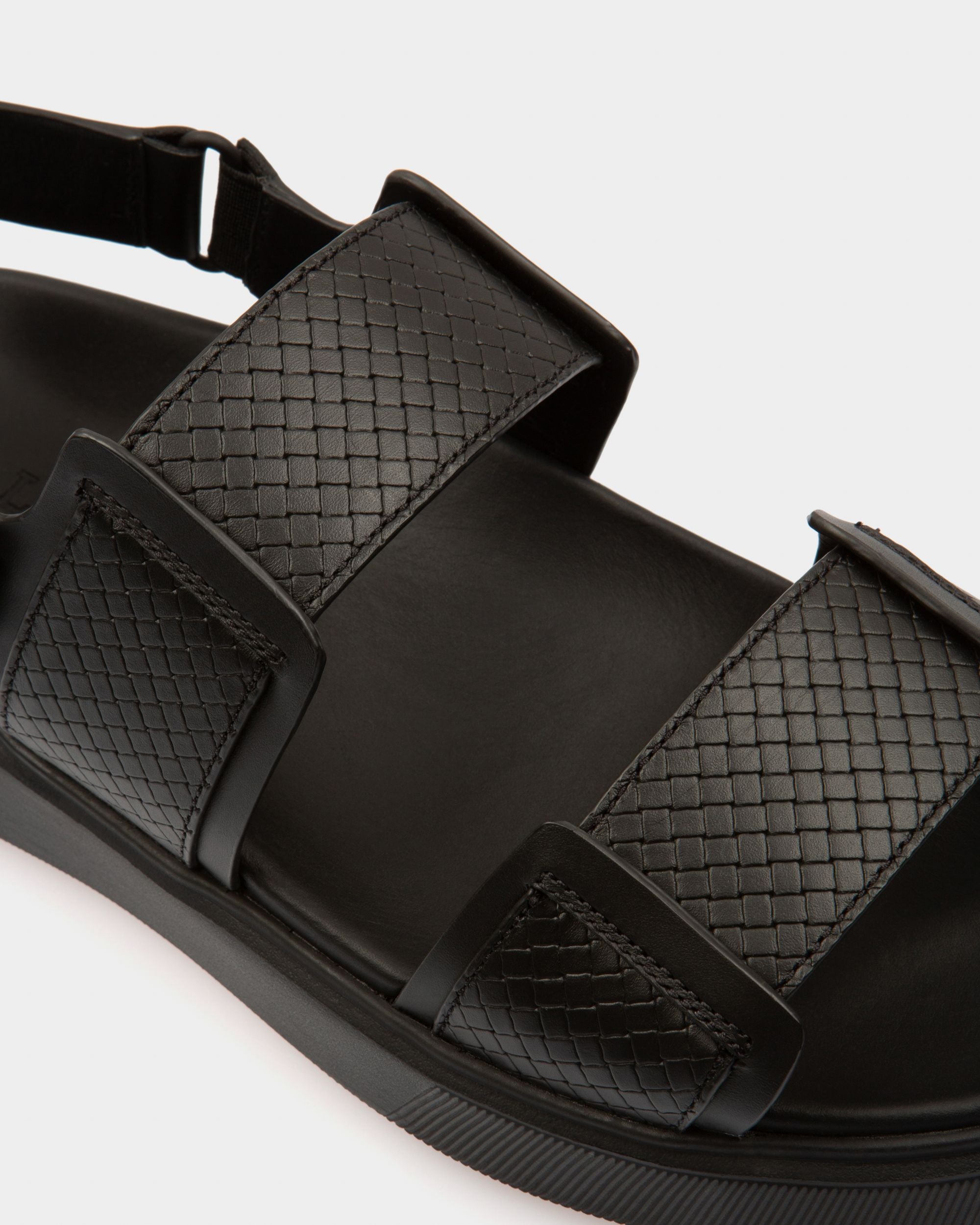 Jaron Sandales En Cuir Noir - Homme - Bally - 04