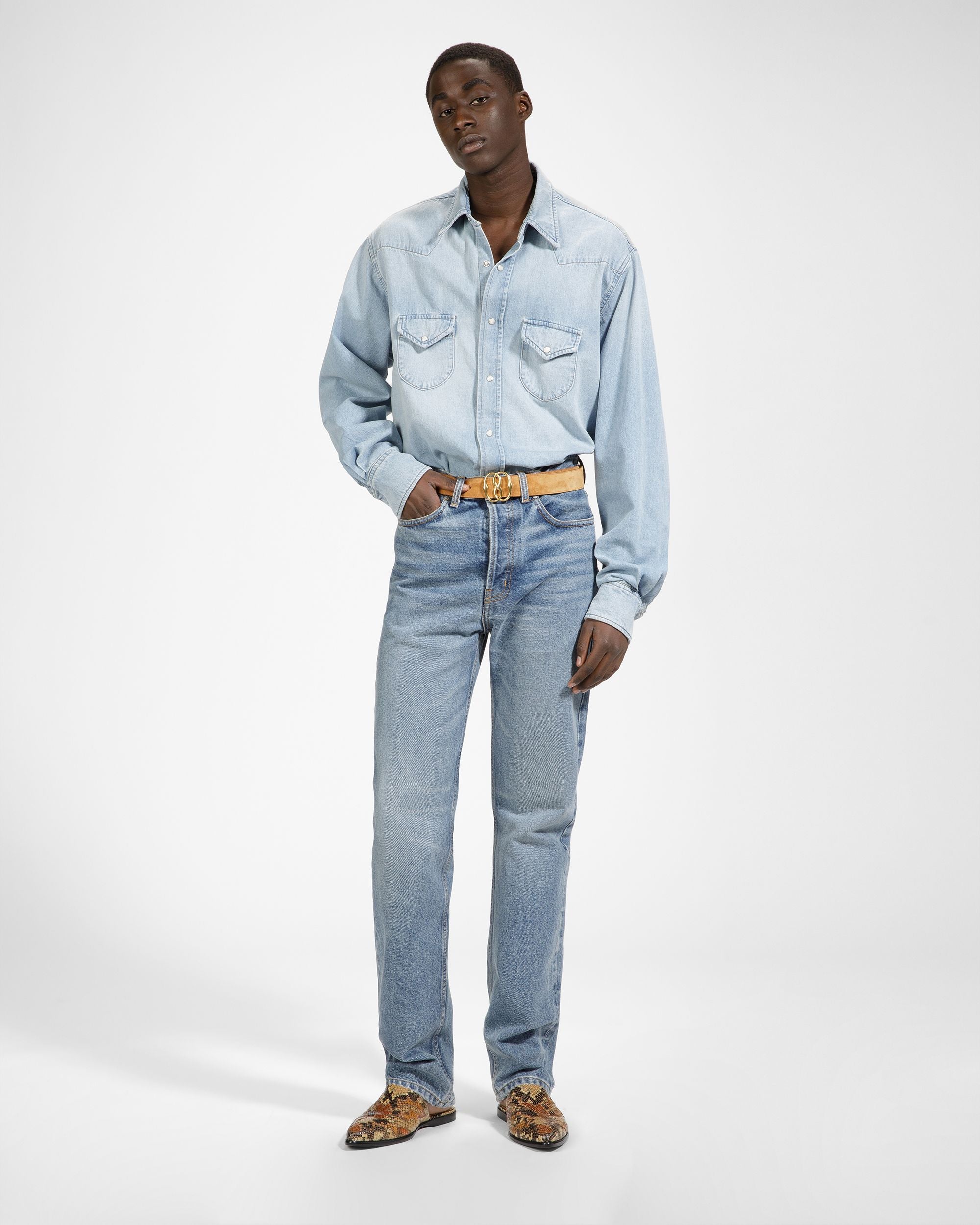 Sandale Modèle Entredoigt San Fernando Finition Imprimé Python - Homme - Bally - 03