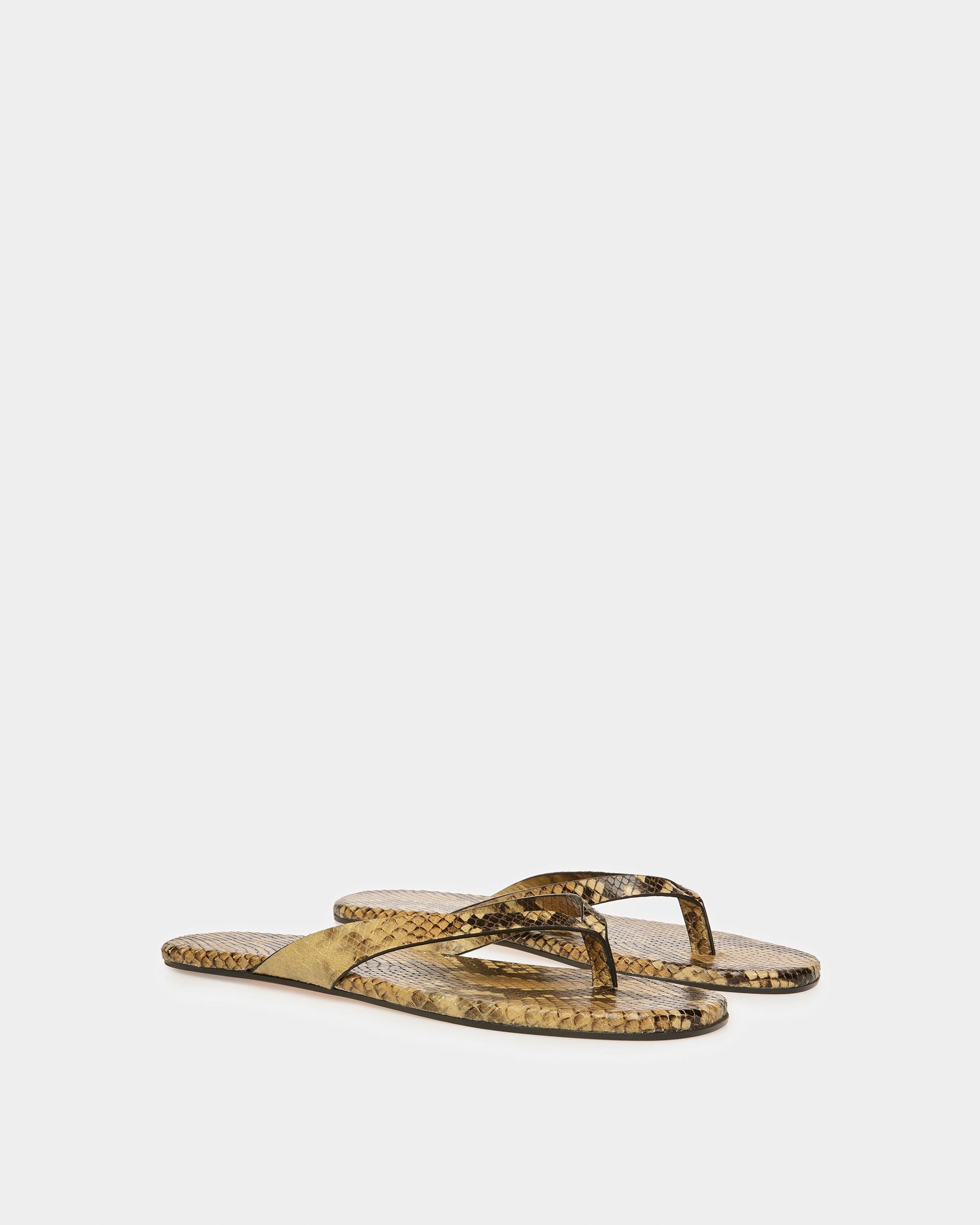 Sandale Modèle Entredoigt San Fernando Finition Imprimé Python - Homme - Bally - 07