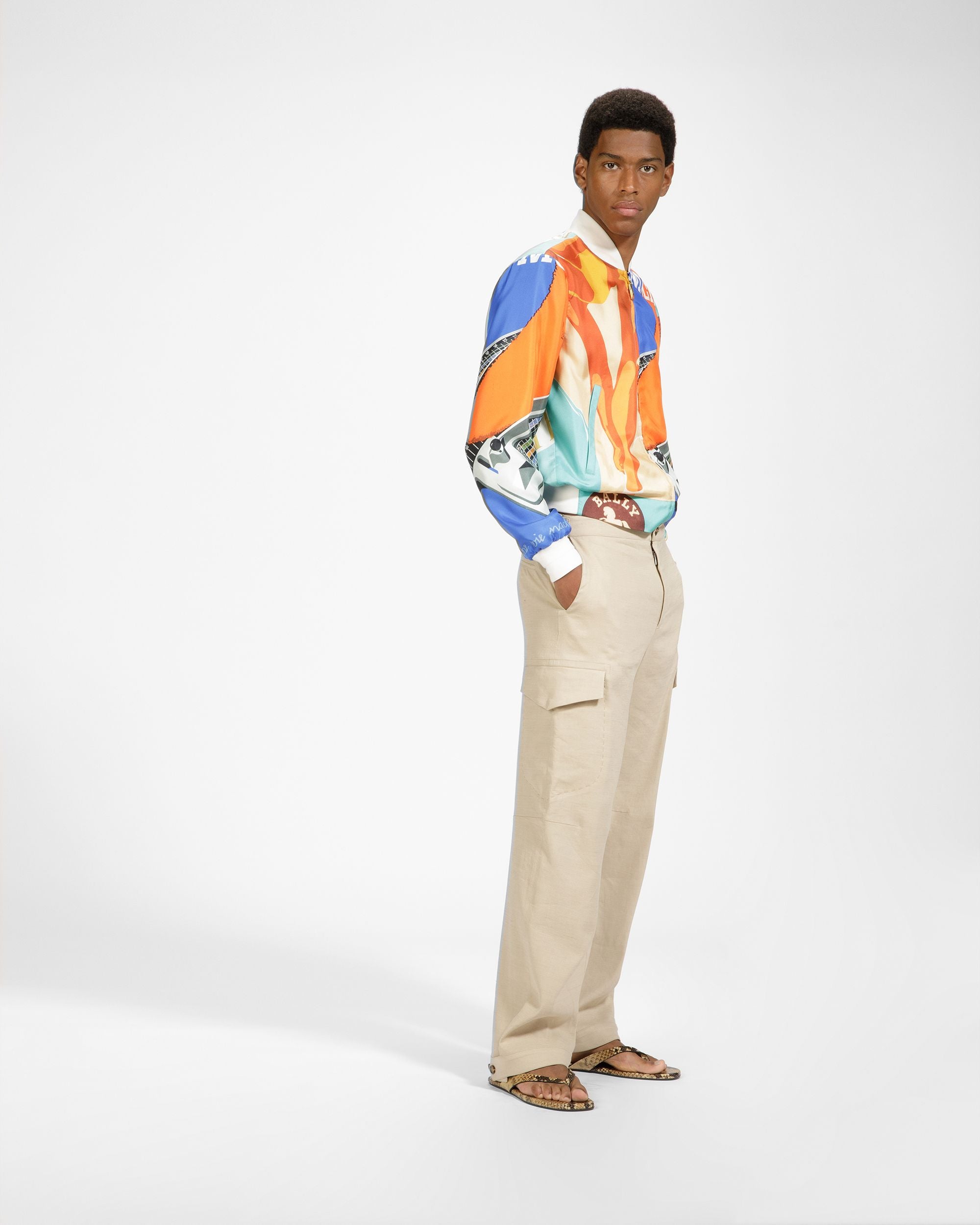 Sandale Modèle Entredoigt San Fernando Finition Imprimé Python - Homme - Bally - 08