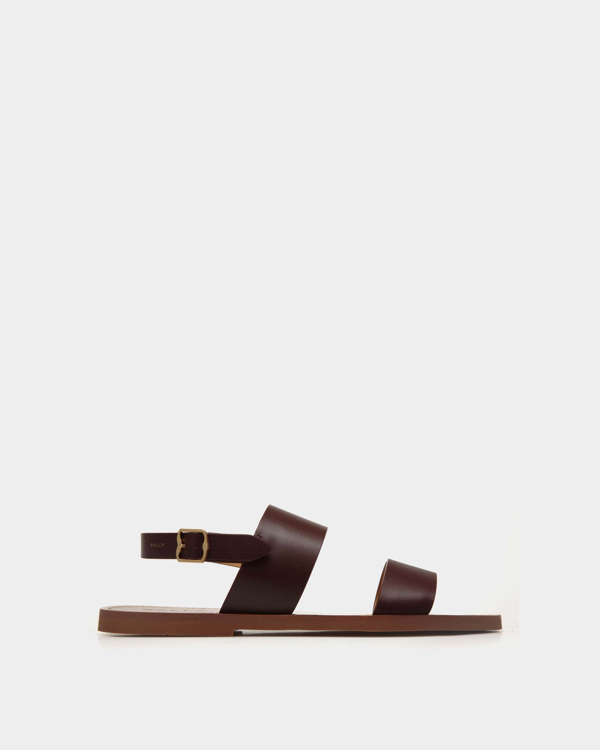 Sandale Chateau En Cuir Châtain - Homme - Bally - 01