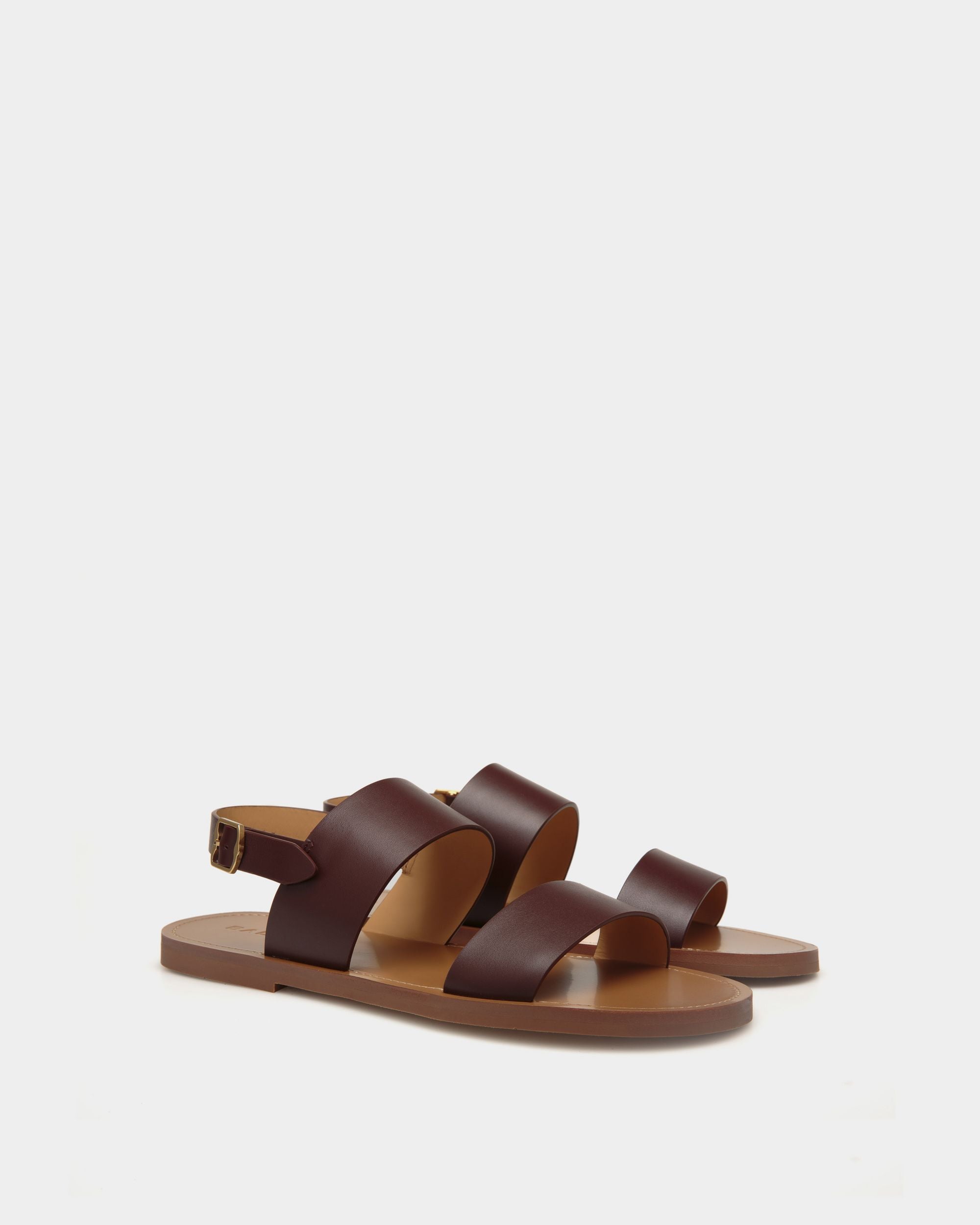Sandale Chateau En Cuir Châtain - Homme - Bally - 02