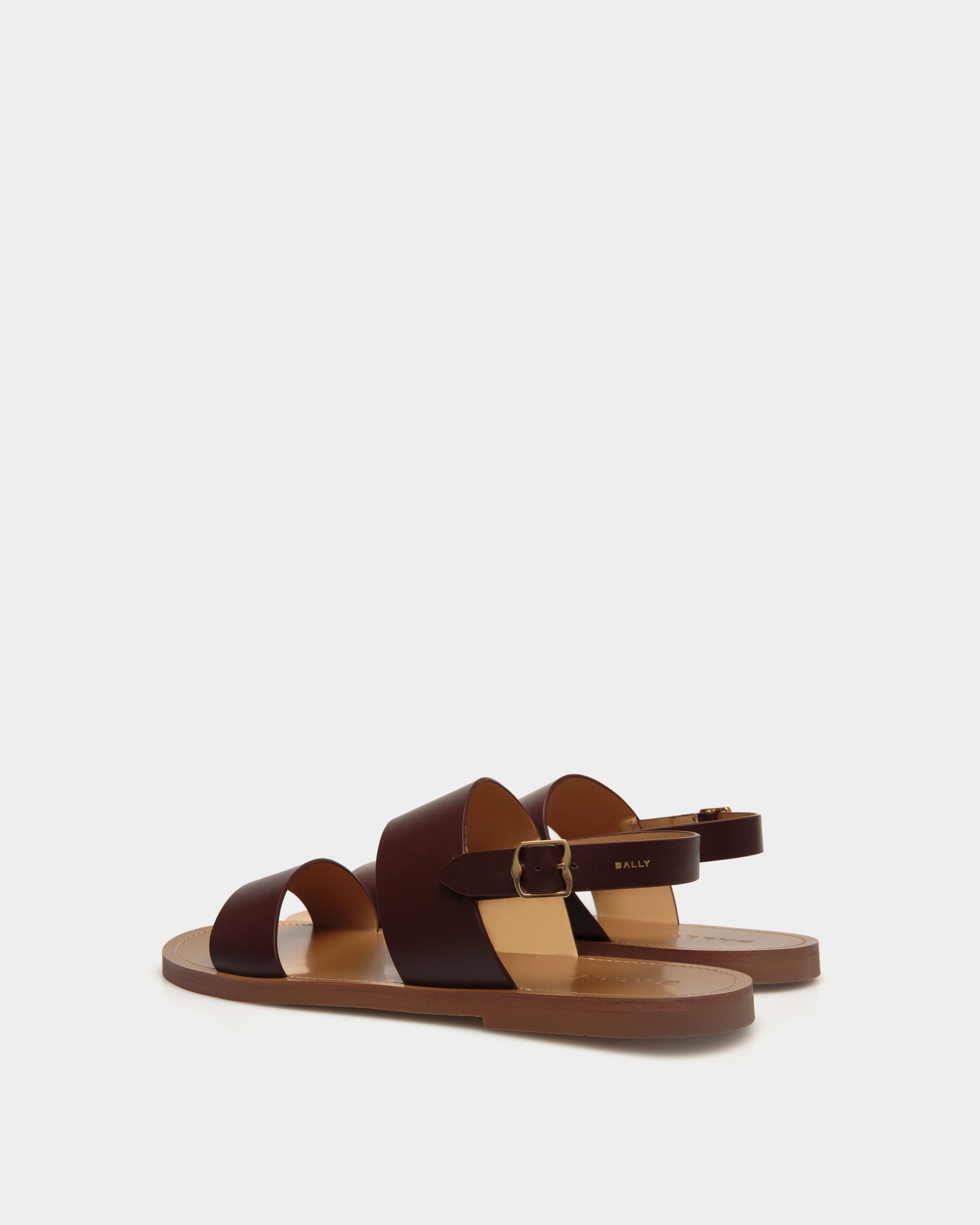 Sandale Chateau En Cuir Châtain - Homme - Bally - 03