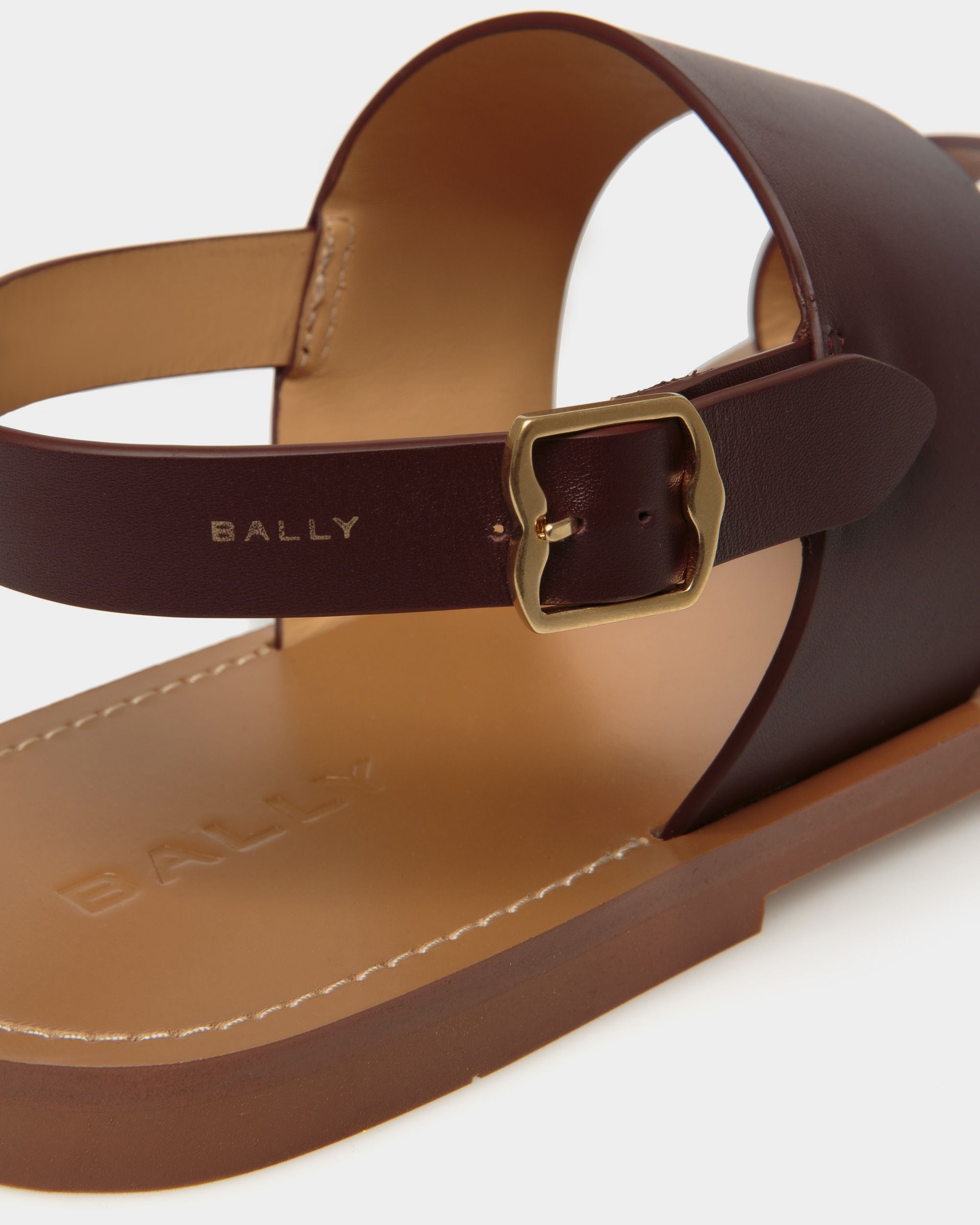 Sandale Chateau En Cuir Châtain - Homme - Bally - 04