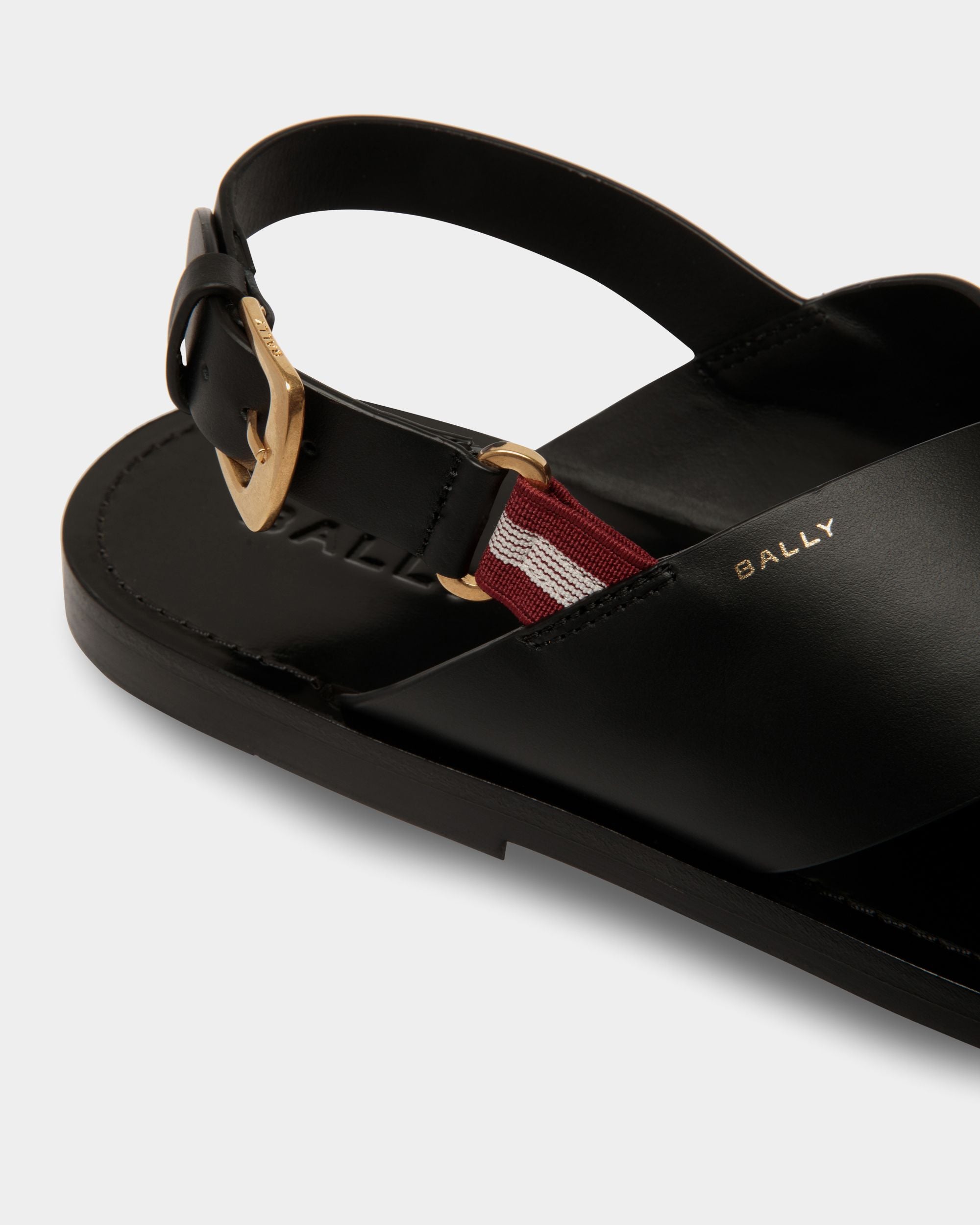 Sandale Chateau En Cuir Noir - Homme - Bally - 05