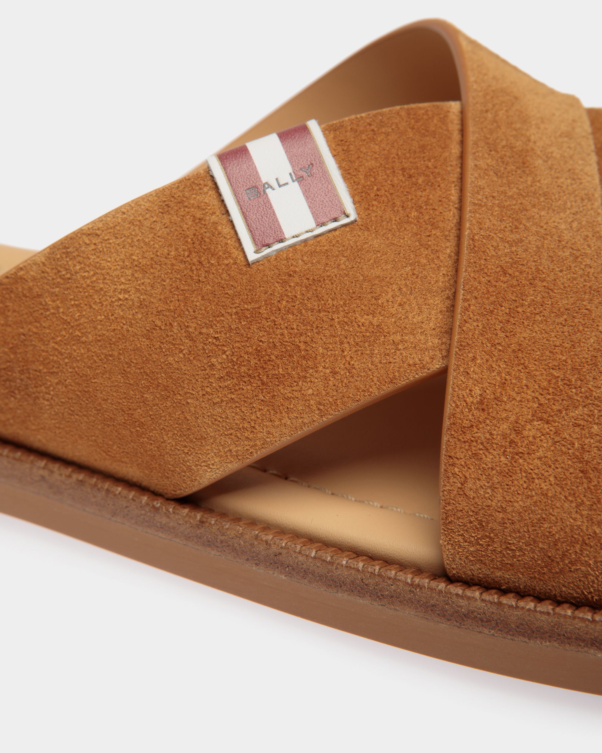 Sandale Glide En Daim Marron - Homme - Bally - 05