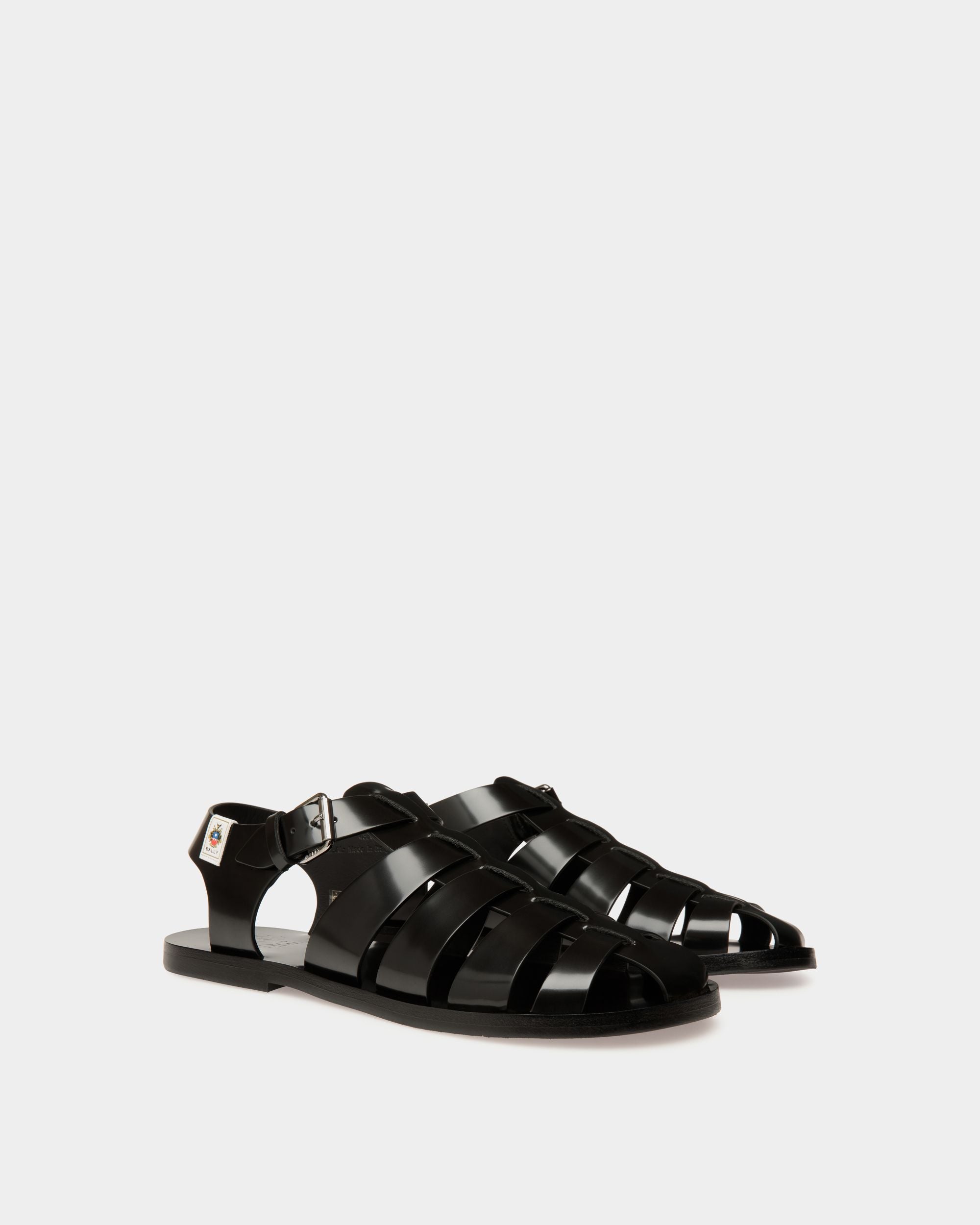 Sandale Chateau En Cuir Noir - Homme - Bally - 03