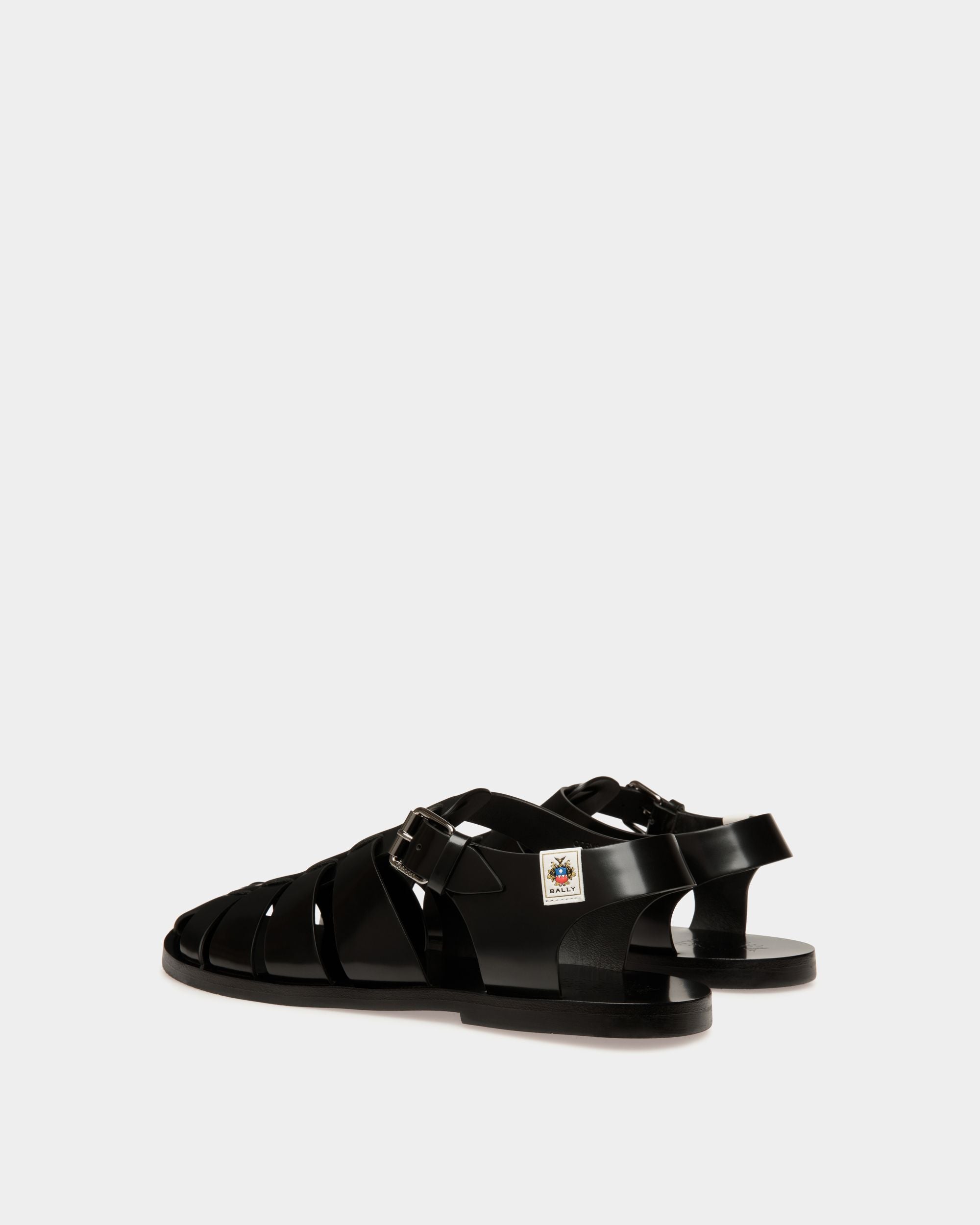 Sandale Chateau En Cuir Noir - Homme - Bally - 04