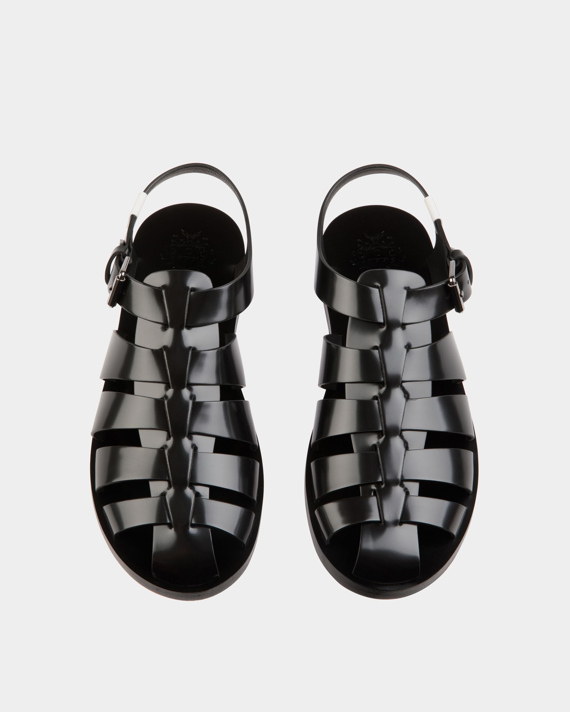 Sandale Chateau En Cuir Noir - Homme - Bally - 05