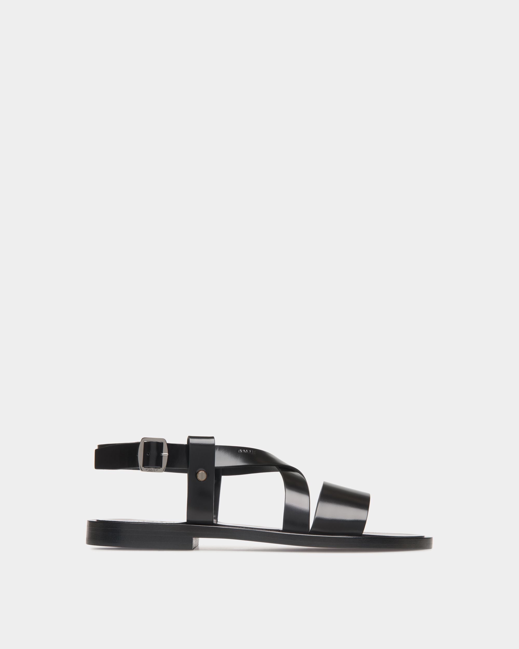 Sandale Salis En Cuir Noir - Homme - Bally - 01