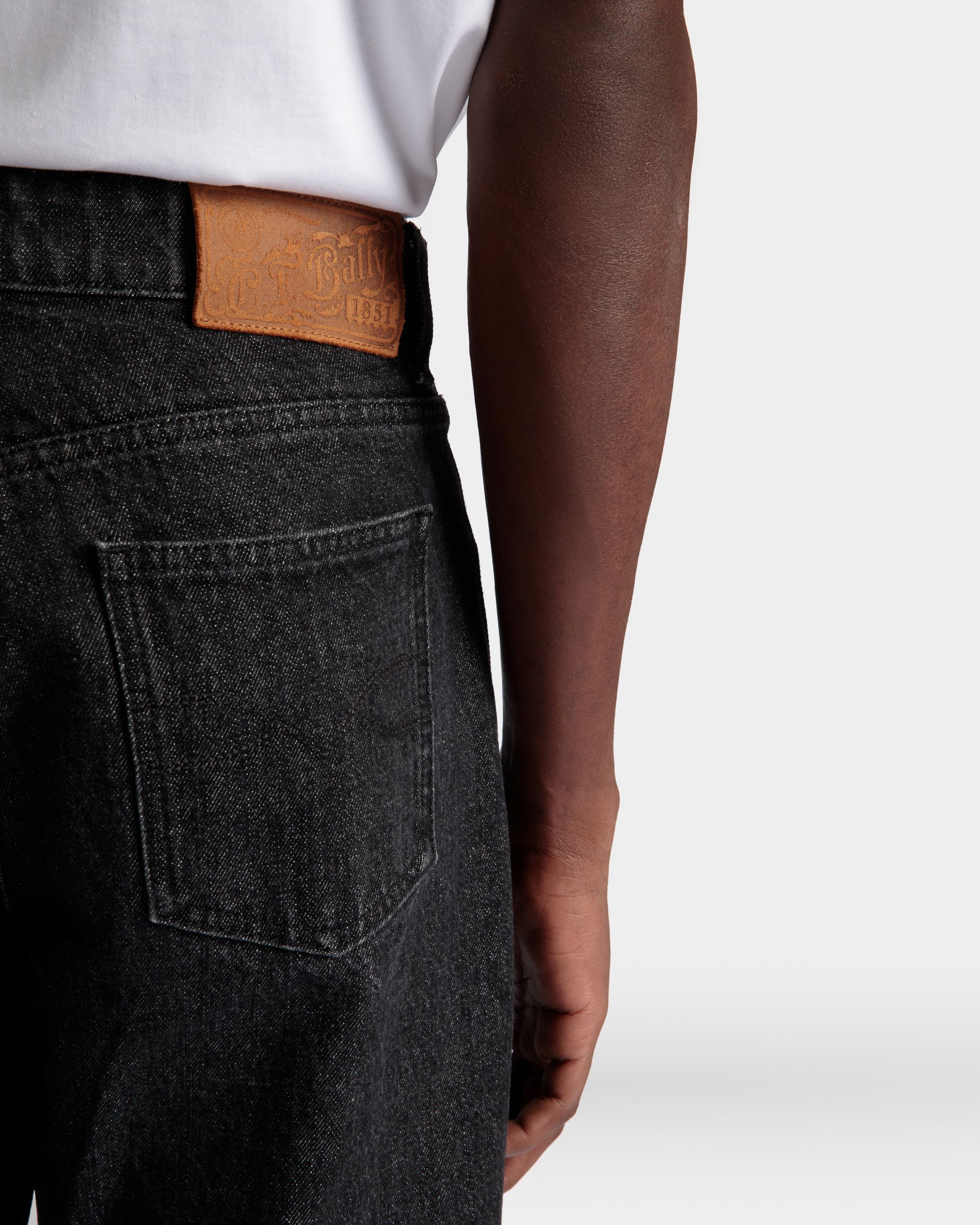 Pantalon 5 Poches En Coton Gris - Homme - Bally - 04