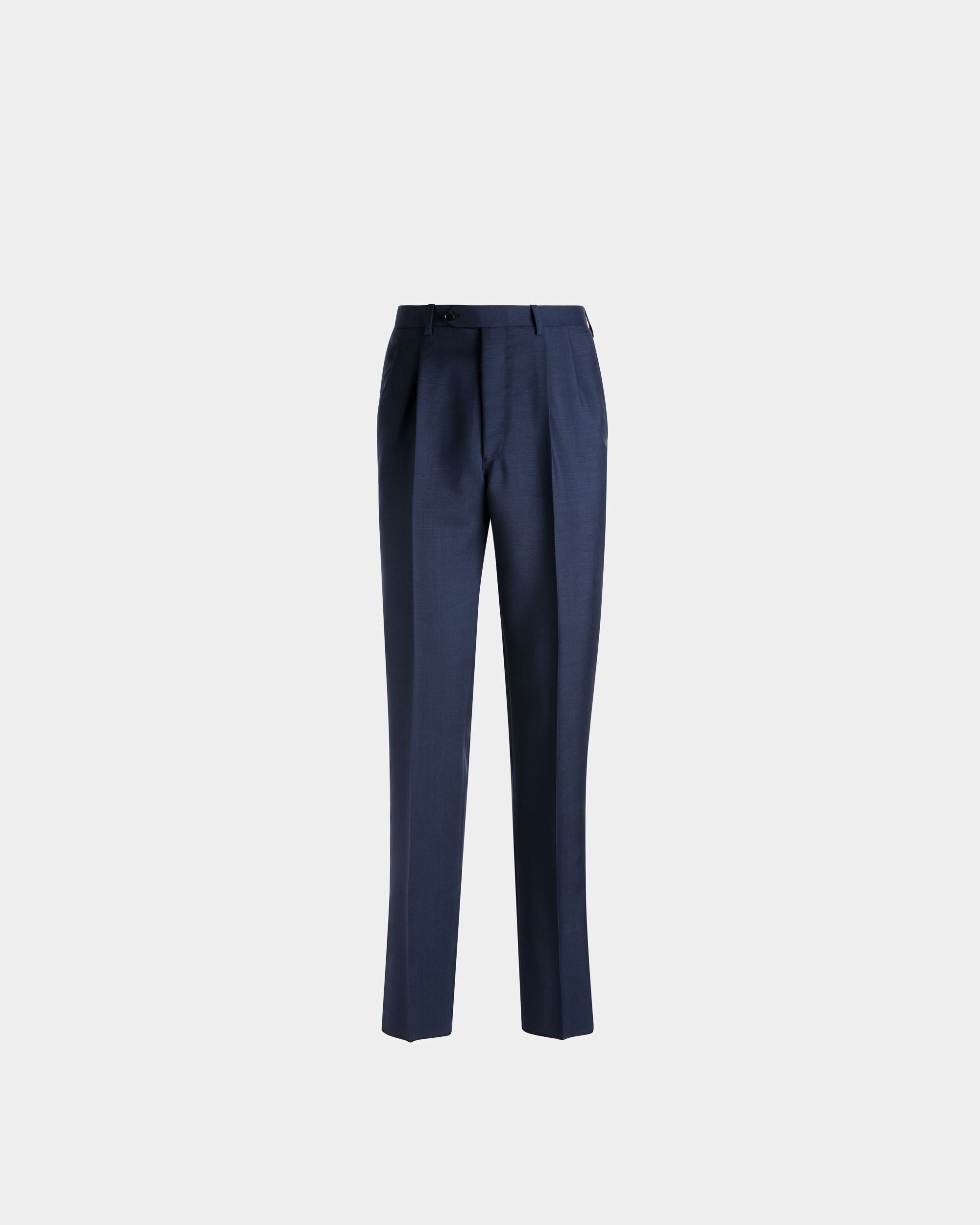 Pantalon Droit En Laine Mélangée - Homme - Bally - 01