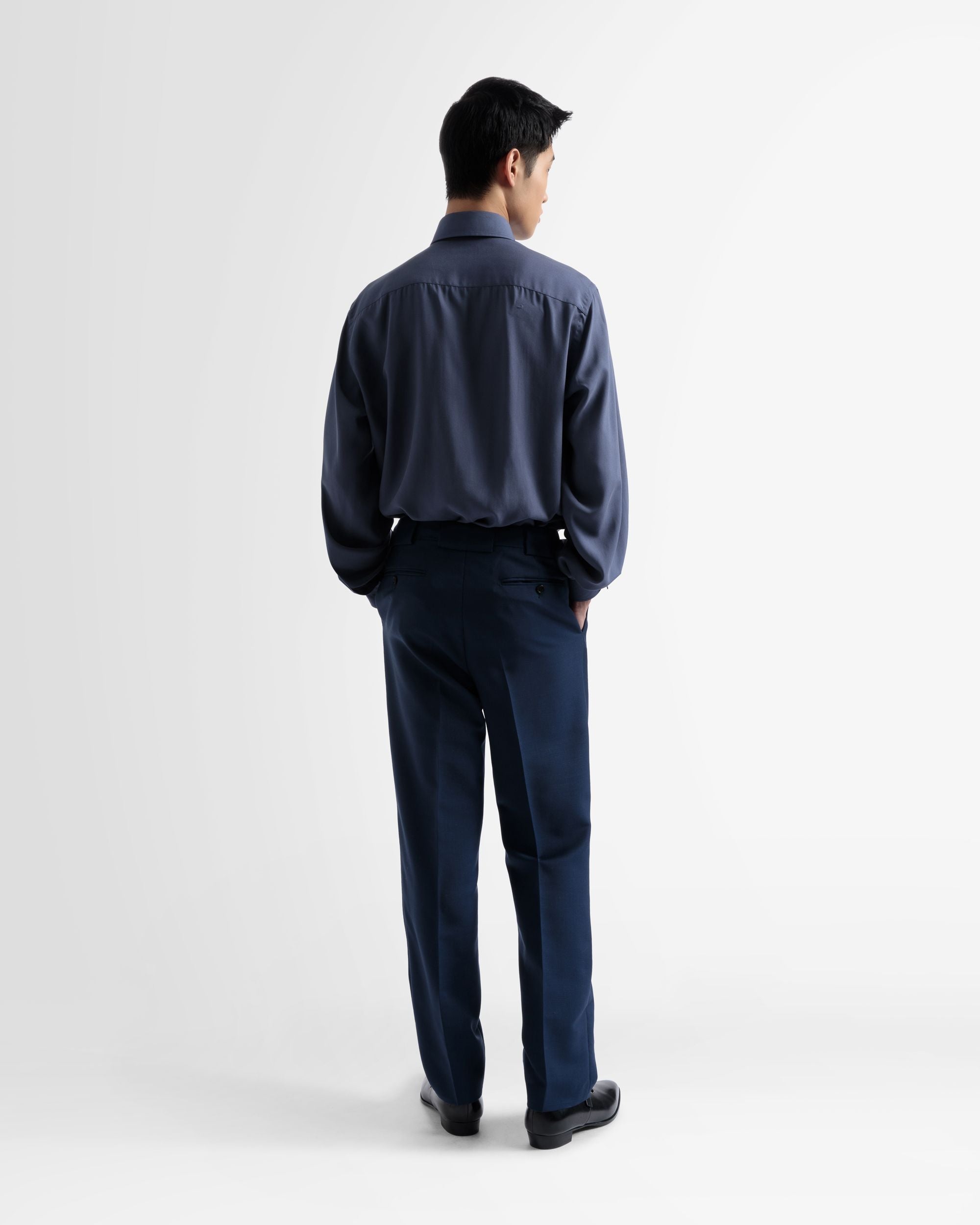 Pantalon Droit En Laine Mélangée - Homme - Bally - 05