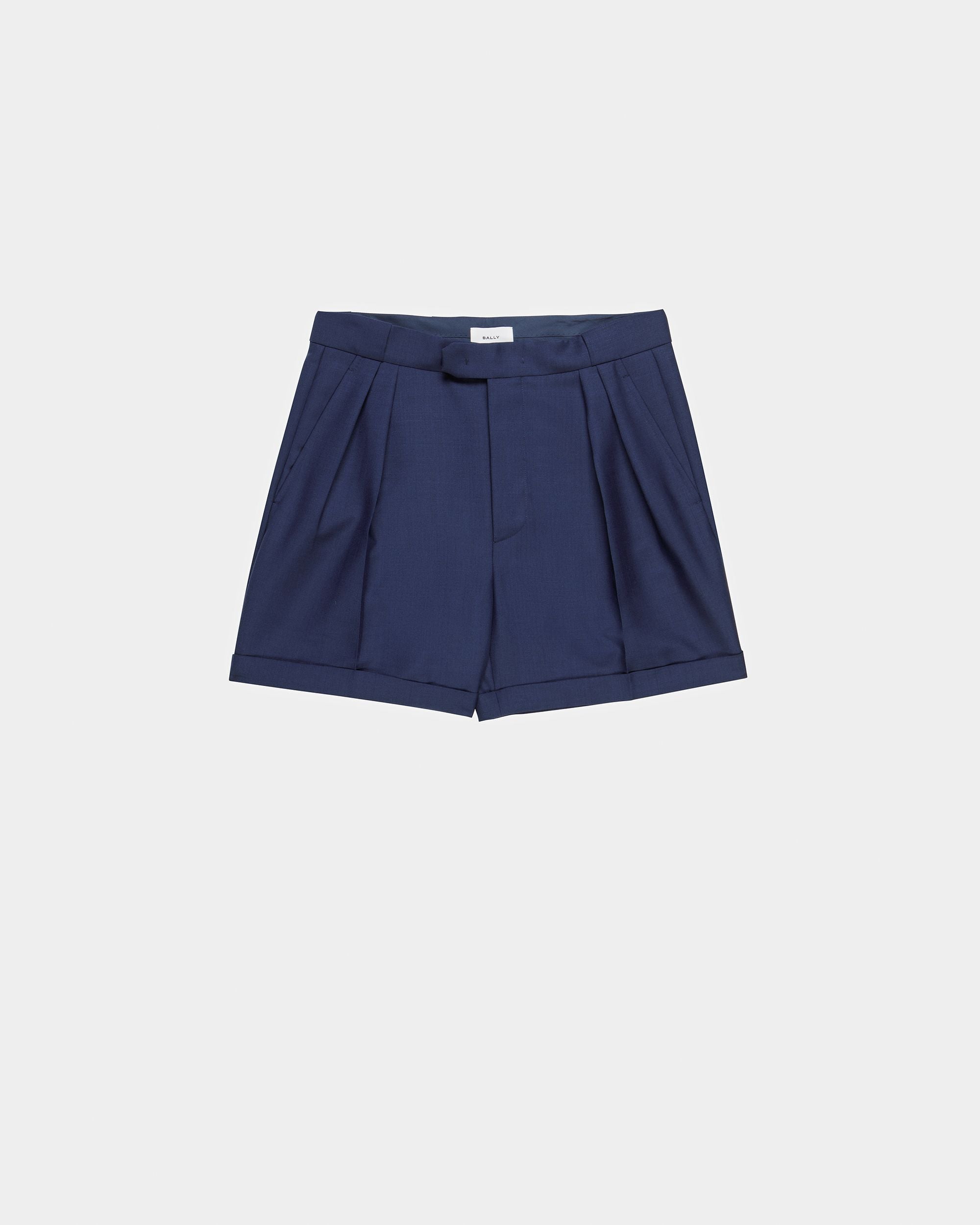 Bermuda En Laine Bleu Marine - Homme - Bally - 06